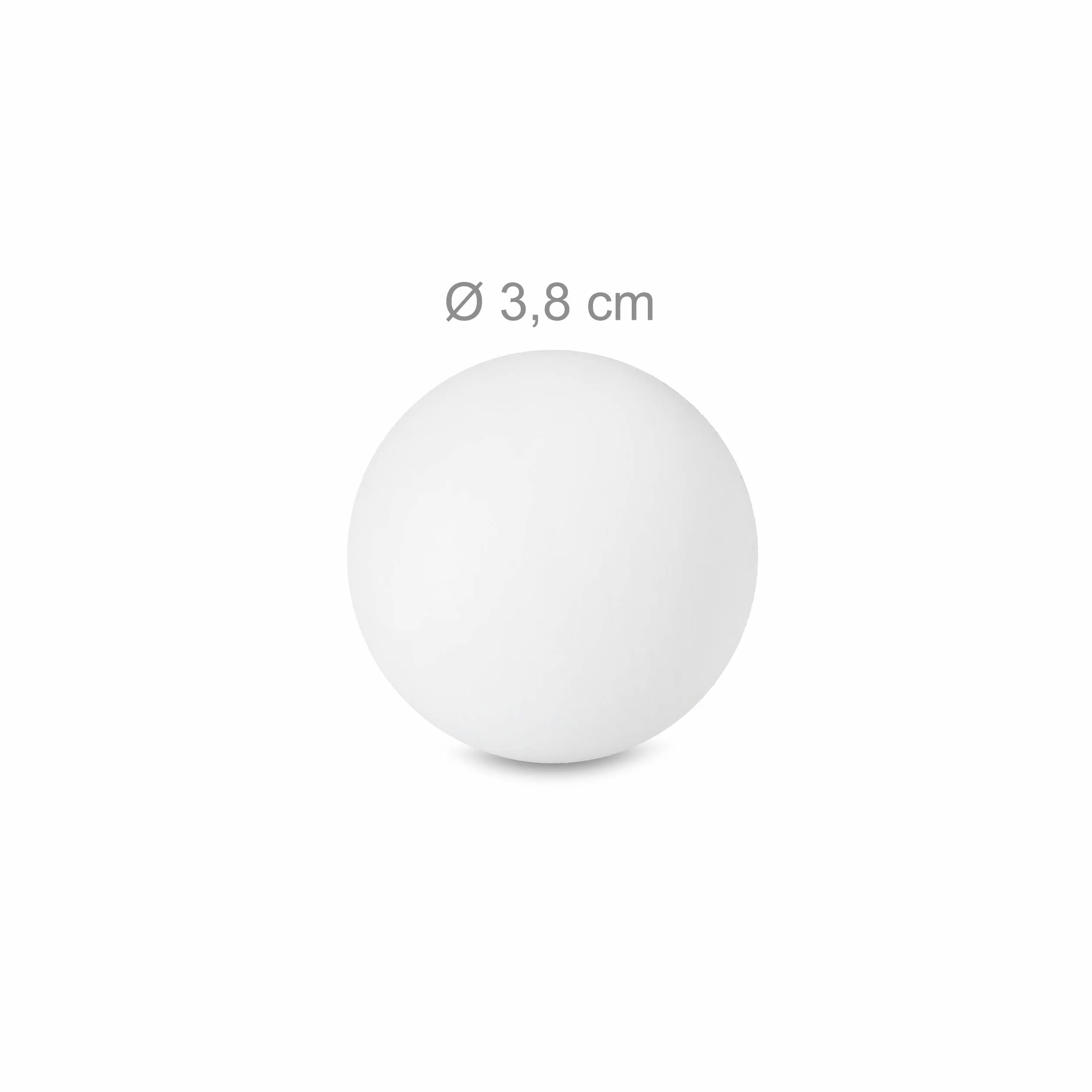 Relaxdays Juego de 96 Pelotas de Ping Pong 38 mm Blanco sin Costuras