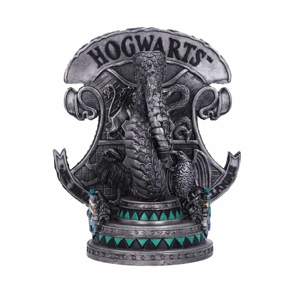 Nemesis Now Sujetalibros con Licencia Oficial de Harry Potter Slytherin, 20 cm, Plateado, B5958V2
