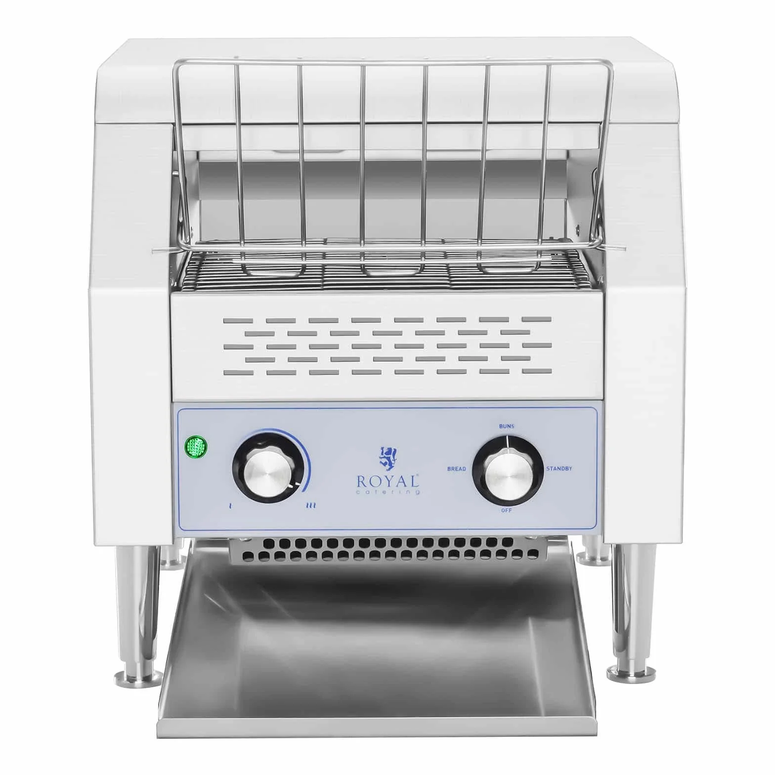 Royal Catering RCKT-1940 - Tostadora continua - Acero inoxidable