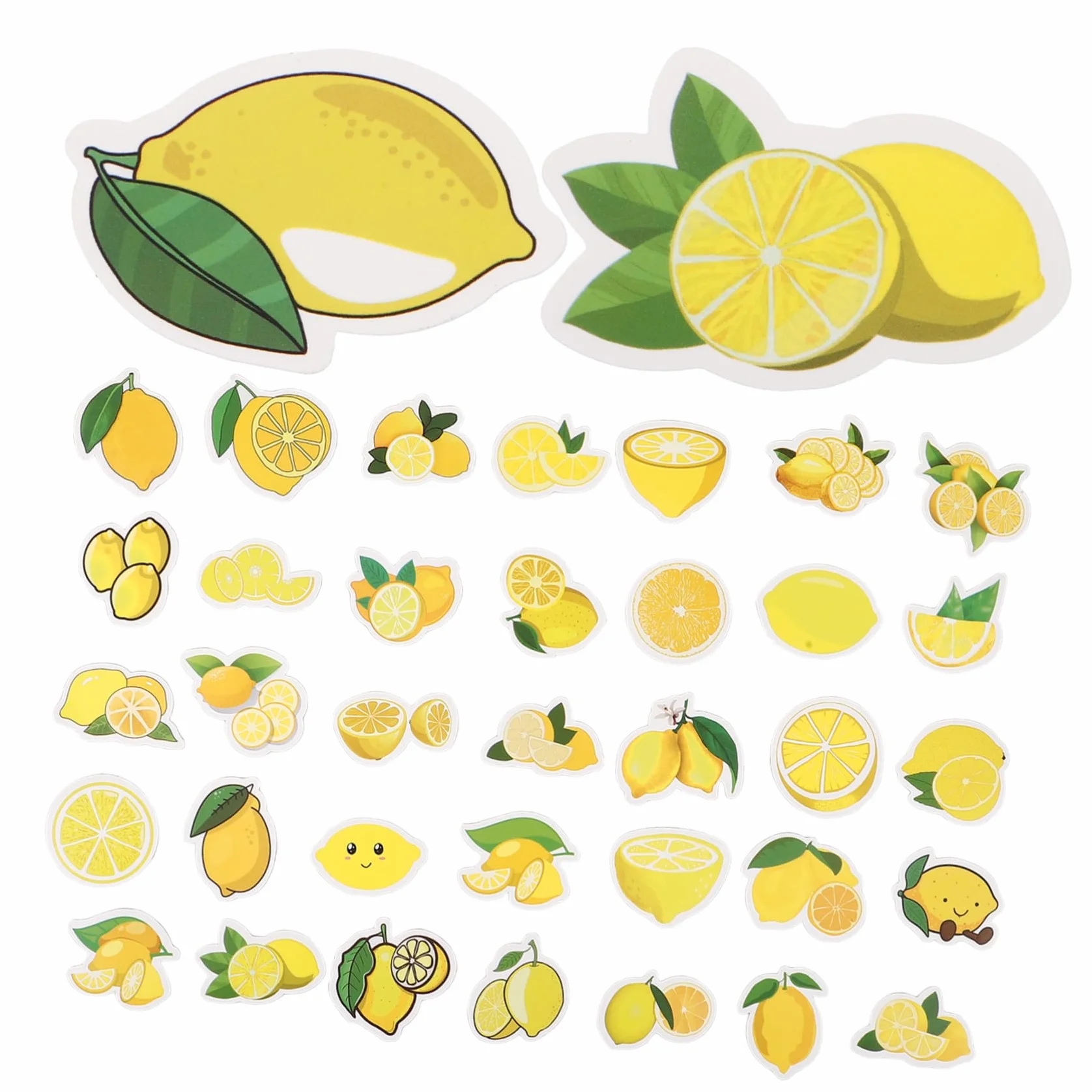 Pegatinas Adhesivas Ideales para Decorar de Limón 50 Adorables Diseño Seguro y Decorativo para Ordenador y Maleta y Regalar a Amigos