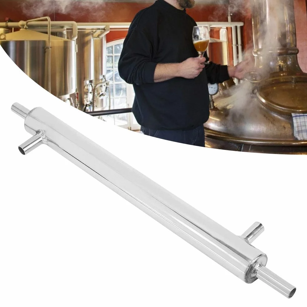 Destilador de Acero Inoxidable, Diseñado para el Suministro del de Filtros de Ablandadores de Agua, Tubo de Tubería de Enfriamiento Externo de Acero Inoxidable para Brandy de Vino de Whisky de