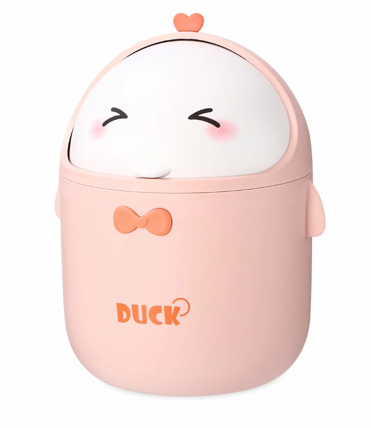 Huifoo Mini Cubo de Basura de Mesa con Tapa - Decoración Kawaii, Caja de Almacenamiento