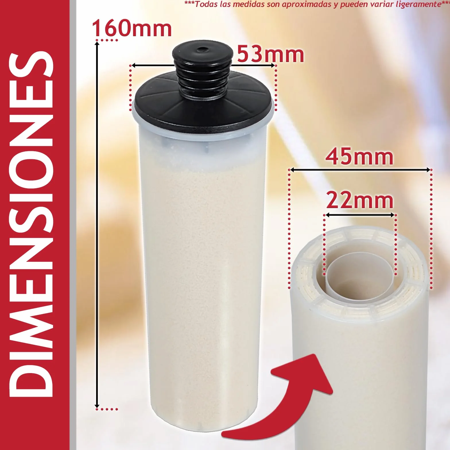 SPARES2GO Cartucho de Filtro Descalcificador compatible con Karcher SC3 Limpiador a Vapor