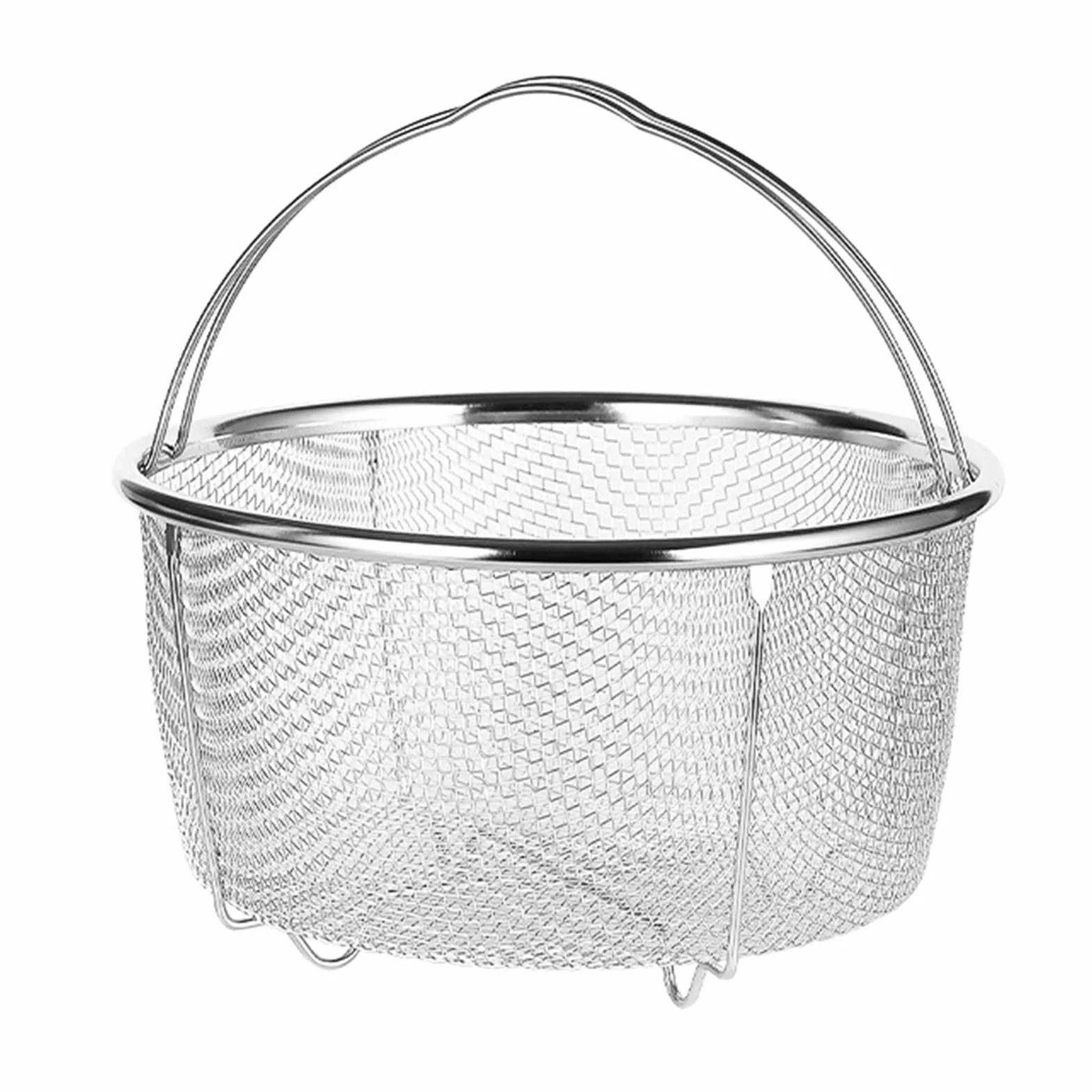 Cesta para Vapor, Cesta de Malla para Vapor Cesta y Colador de Malla de Acero Inoxidable para Ollas a Presión y Ollas para Lavar Freír a Vapor, vaporera microondas, vaporera cocinar vapor(20cm)