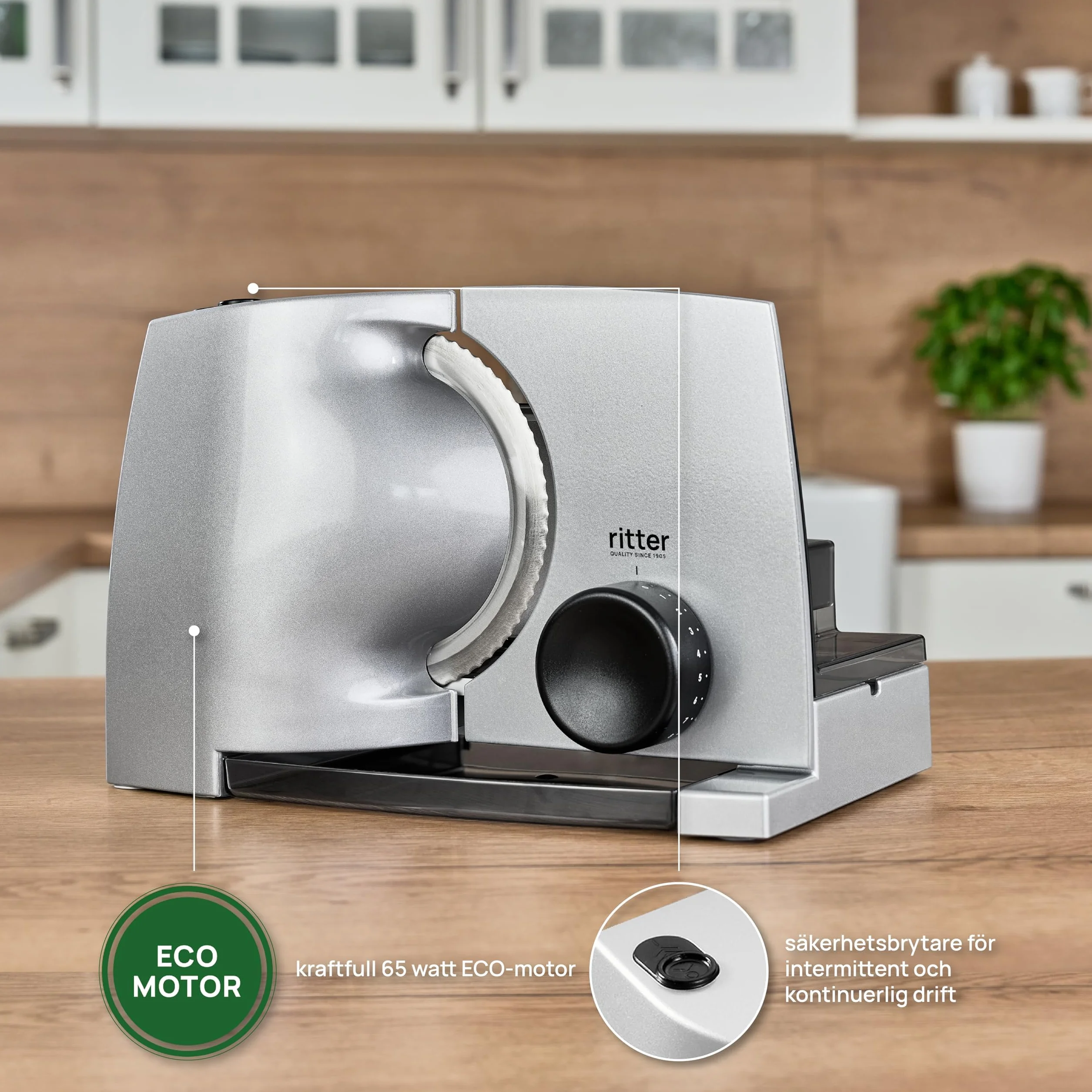 ritter compact 1 Cortadora de Alimentos Eléctrica y Rebanadora de Pan de Metal