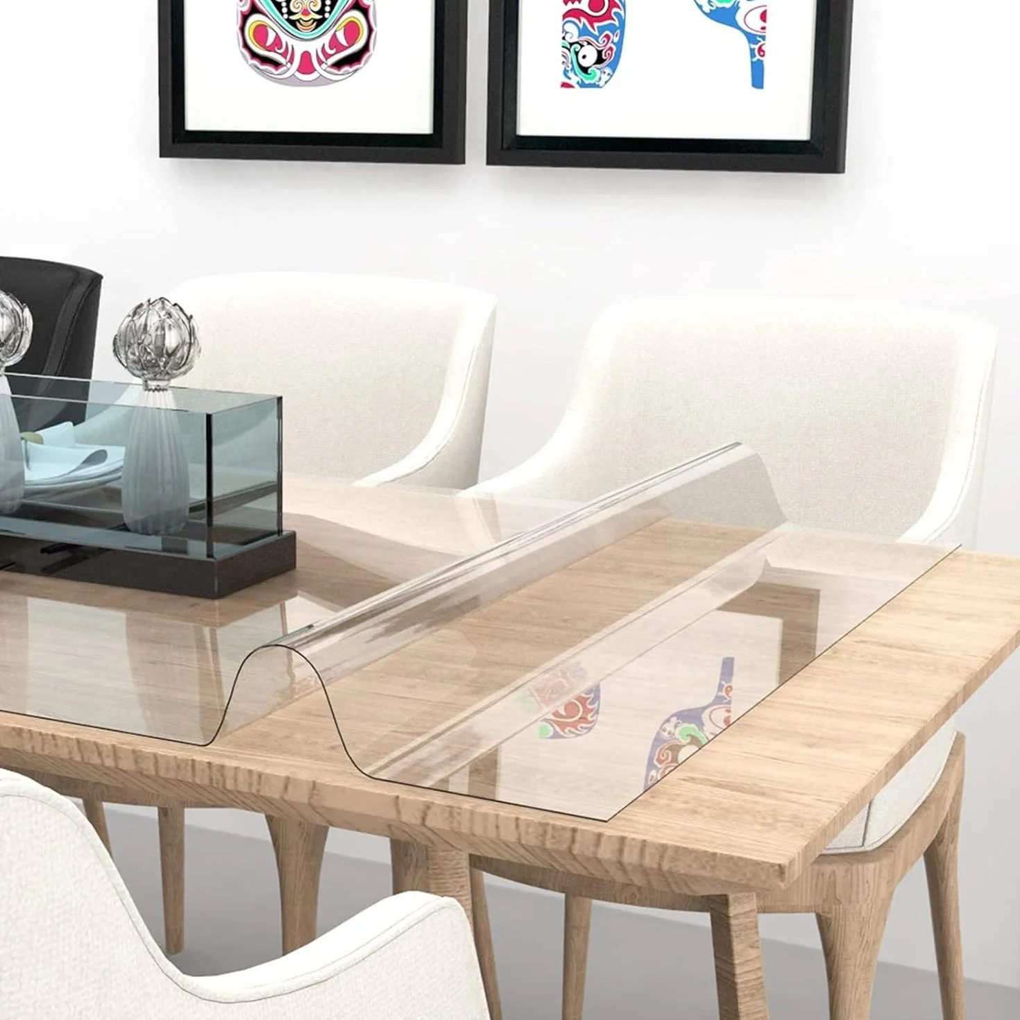 Mantel Mesa Antimanchas, Mantel PVC Impermeable, Protector Mesa Escritorio Transparente 1.5mm Grosor 40-140x60x200cm Protector Mesa para Oficina y Hogar (Size : 80x160cm)