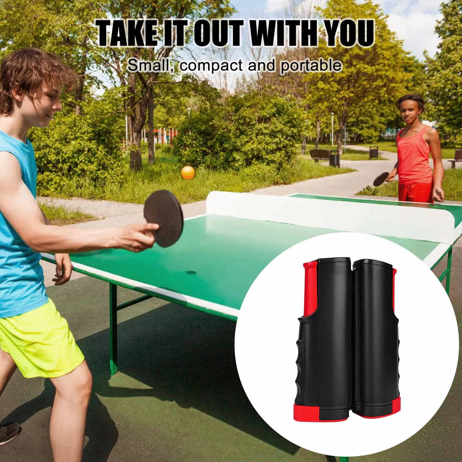 Red de ping pong portátil para exterior e interior, repuesto para cualquier mesa
