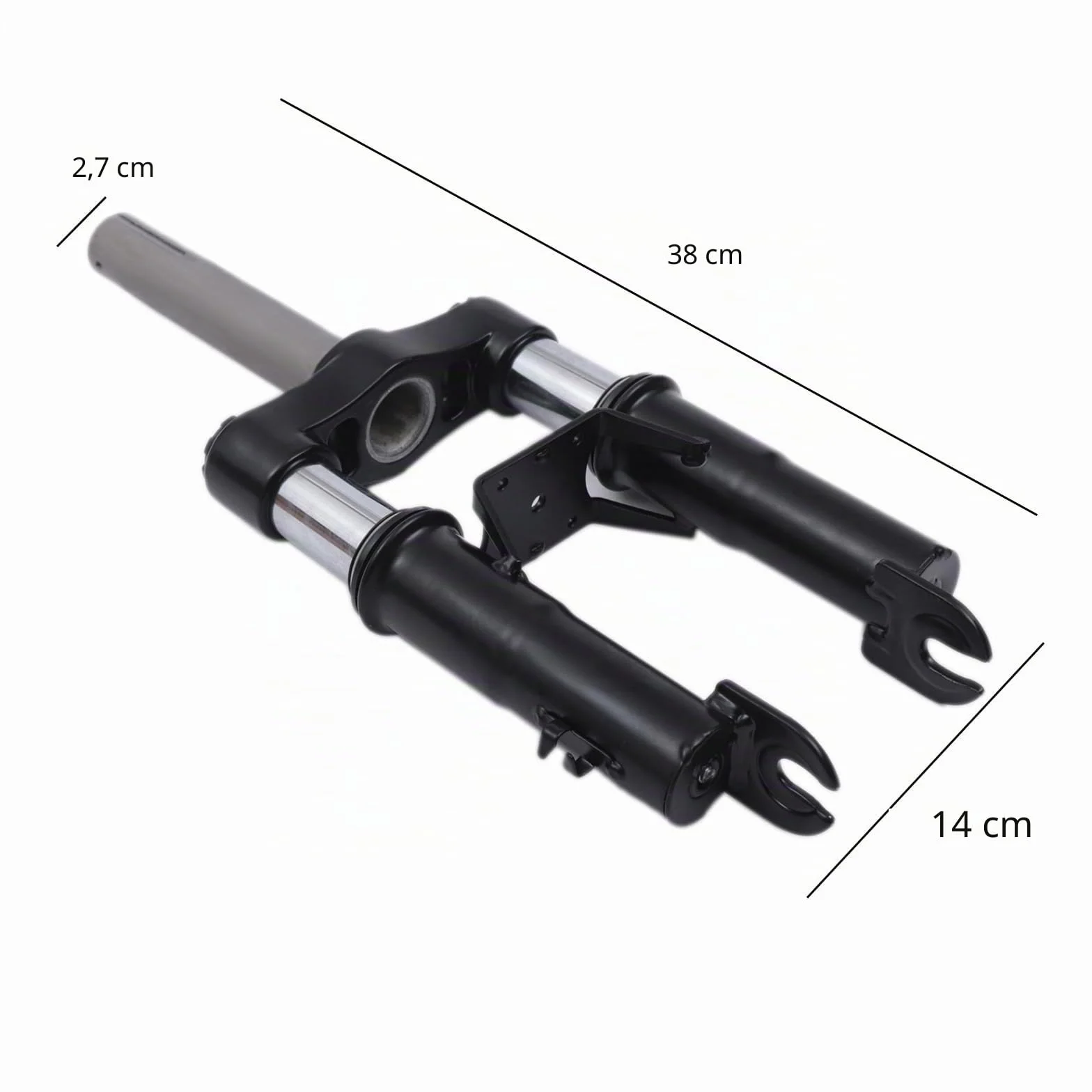 Juego de amortiguadores para patinete eléctrico Xiaomi M365/1S/Pro/Pro2/Mi3 - Horquilla delantera con suspensión, soporte y guardabarros, aleación de aluminio, repuesto para accesorios de