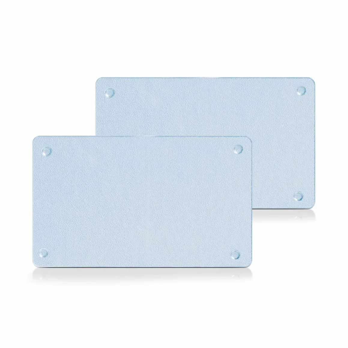 Zeller 26204 - Juego de tablas de cortar de cristal, 2 unidades, 25 x 15 x 0,5 centímetros