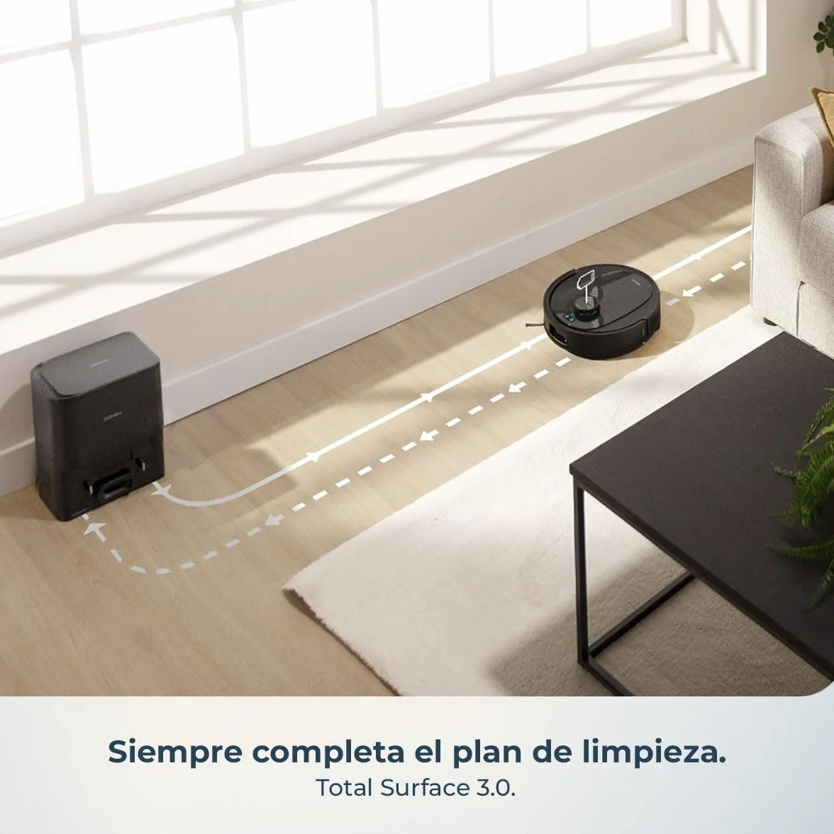 Cecotec Robot Aspirador y Friegasuelos con Base de Autovaciado e IA Conga Y80 X-Treme. Navegación Láser e Inteligencia Artificial, 13000Pa, Base de 2.5L, Autonomía hasta 220m², Control App 3.0