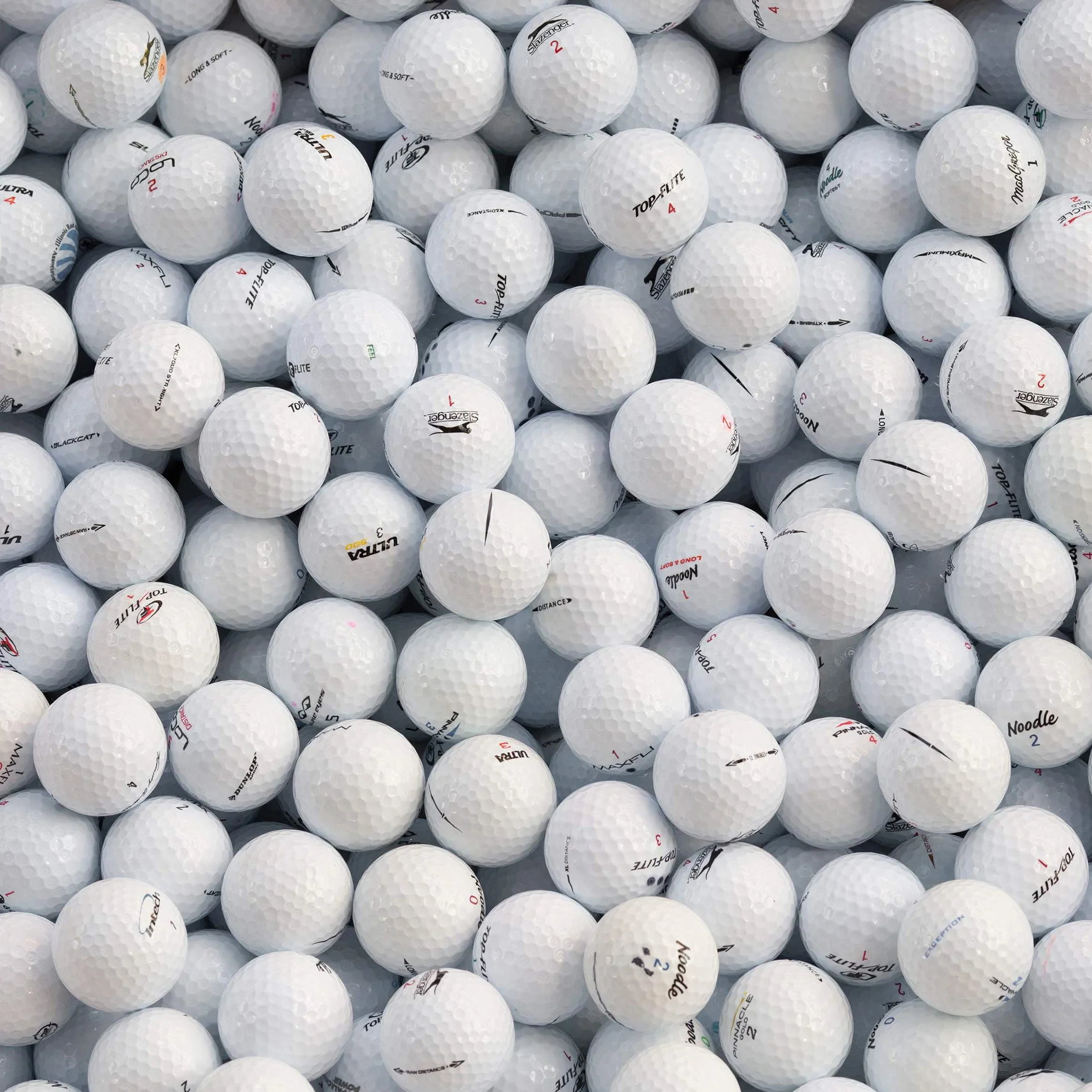Pelotas de Golf Recuperadas 100 UDS Combinación Lakeballs Marcas Mixtas Calidad AAA/AA