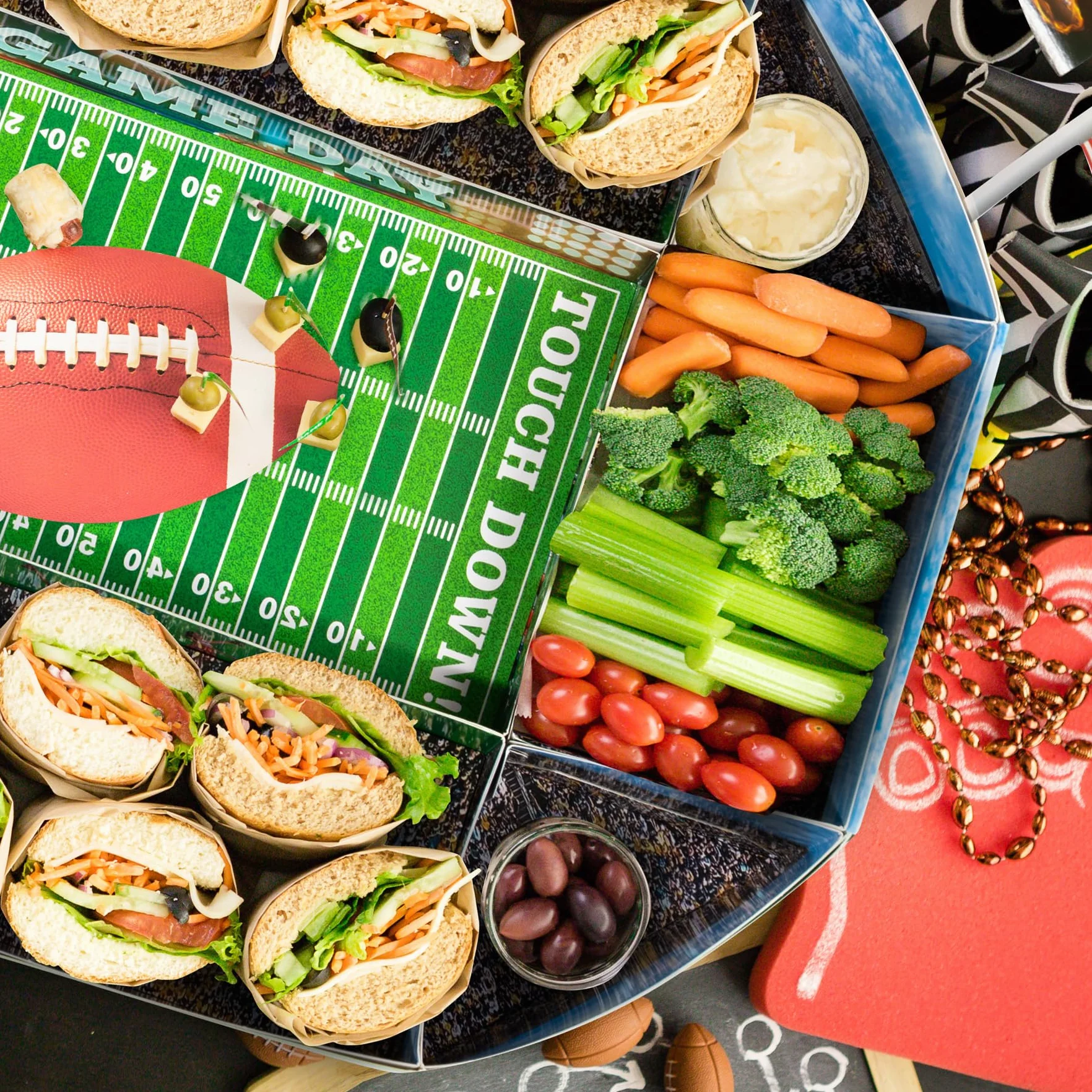 Estadio Snack de Fútbol Americano, Superbowl Decoración para Fiesta