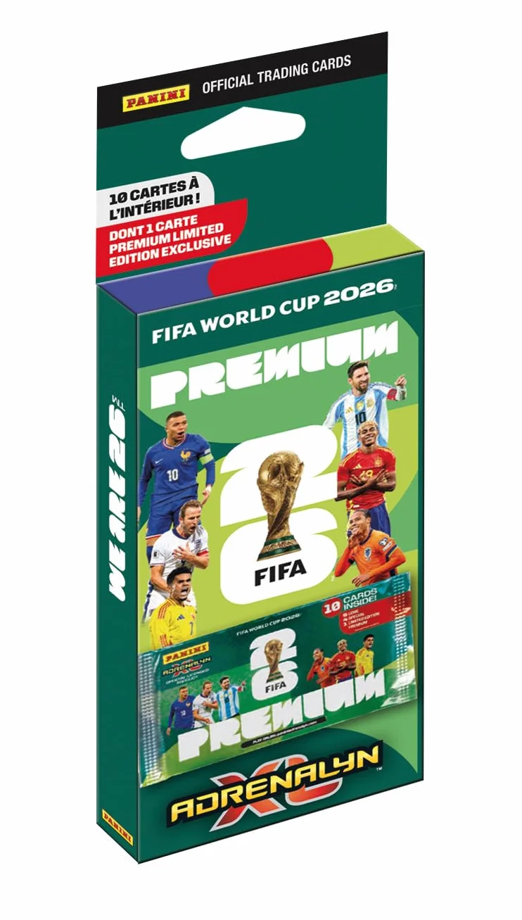 Copa Mundial de la FIFA 2026 Trading Cards Game Blister 1 Bolsa Premium de 10 Cartas