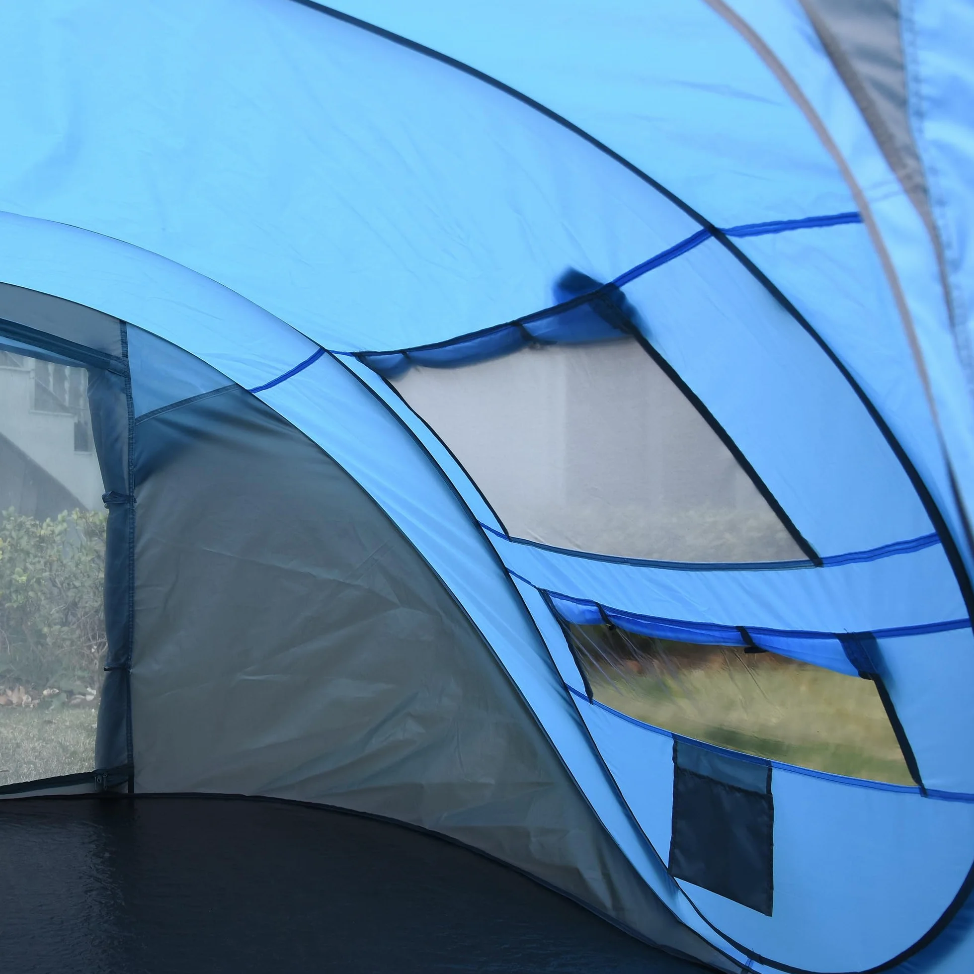 Outsunny Tienda de Campaña Pop up 4-5 Personas Impermeable Anti-UV 263,5x220x123 cm