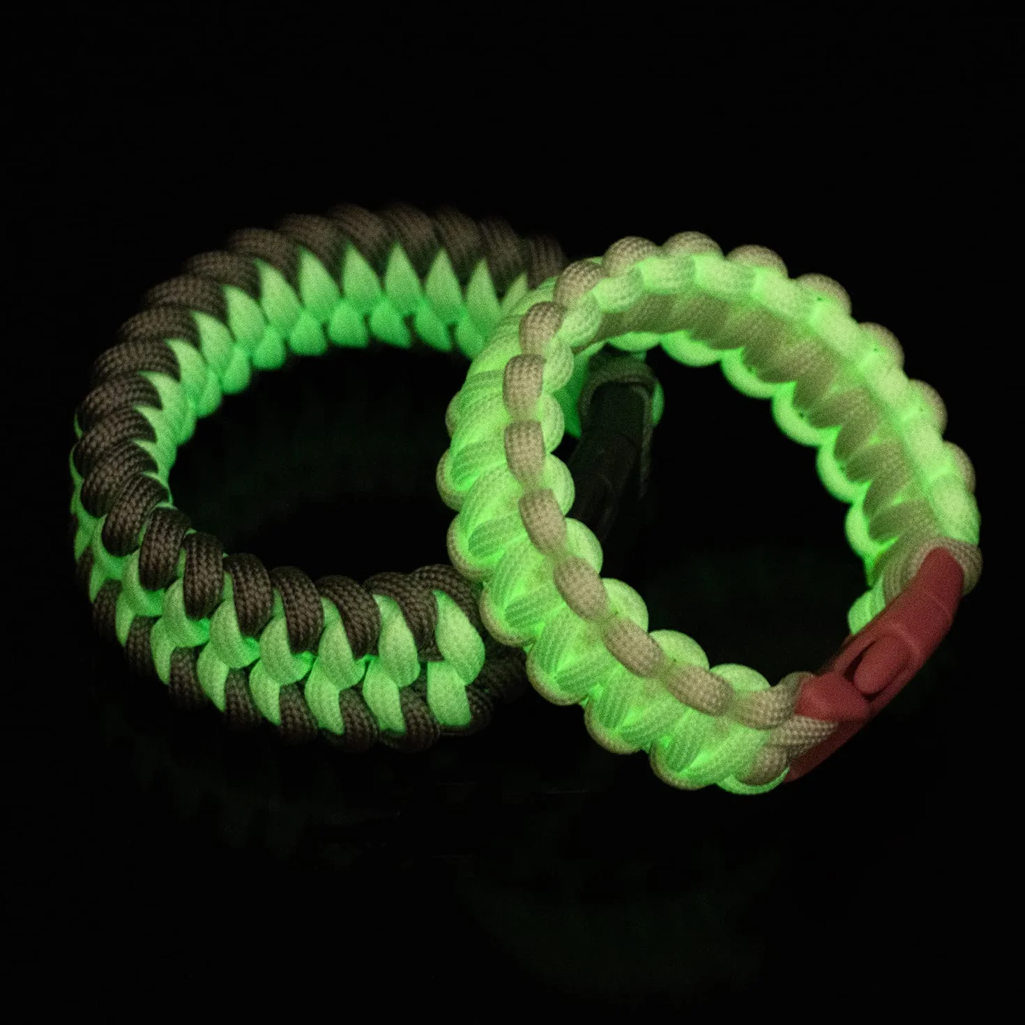 Abma Cord 4mm Paracord Fluorescente Luminosa 30M Cuerda Brilla Oscuridad 9 Hebras Camping 250kg