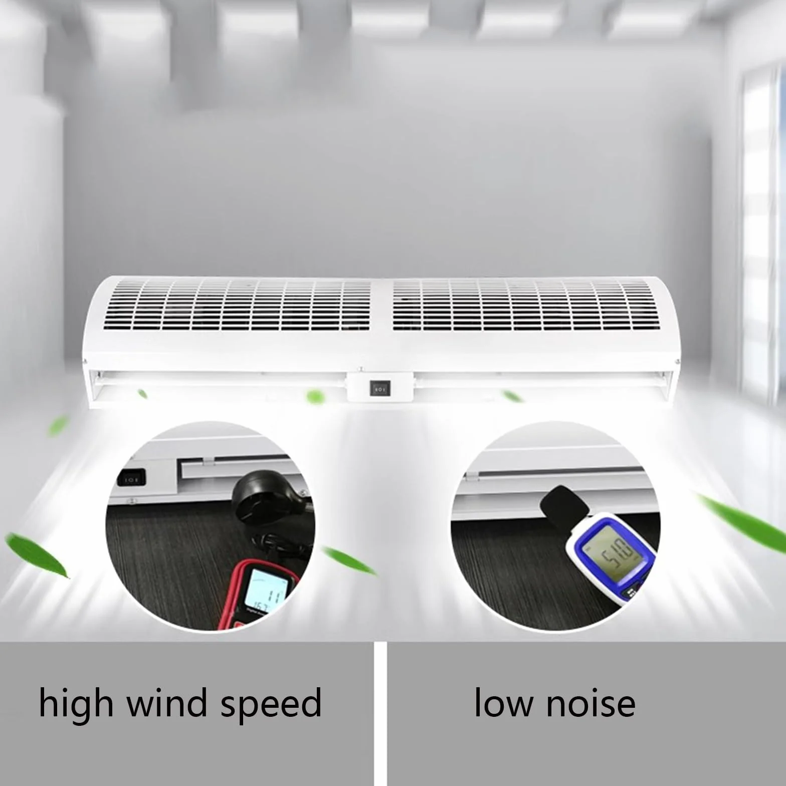 Máquina de Cortina de Aire silenciosa Comercial, Cortina de Aire en la Puerta, Bloqueo de Aire Interior y Exterior (Size : 60cm/23.6in)