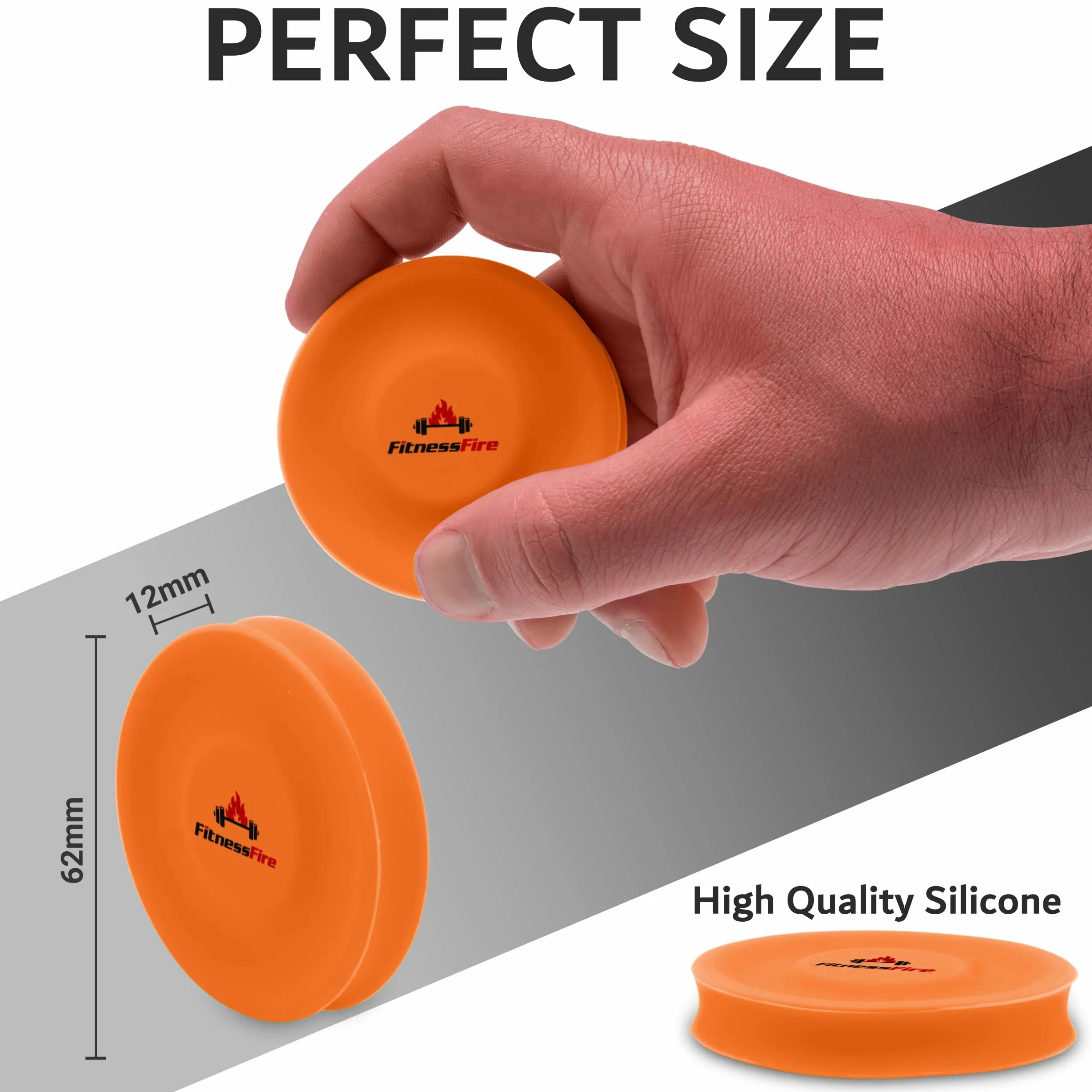 Set de 3 Mini Frisbee - Disco volador 60 metros - Naranja