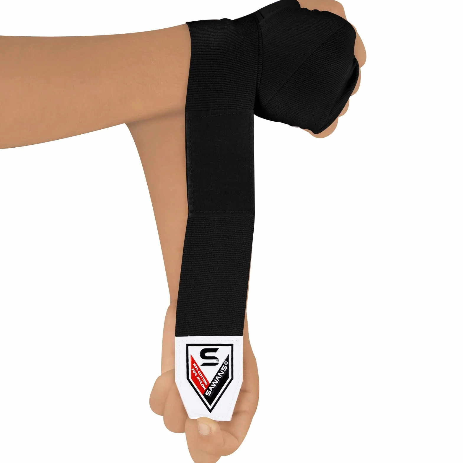 SAWANS Envolturas de Mano de Boxeo Vendajes de Artes Marciales 4.5 Metros Correas de Apoyo de Muñeca Entrenamiento