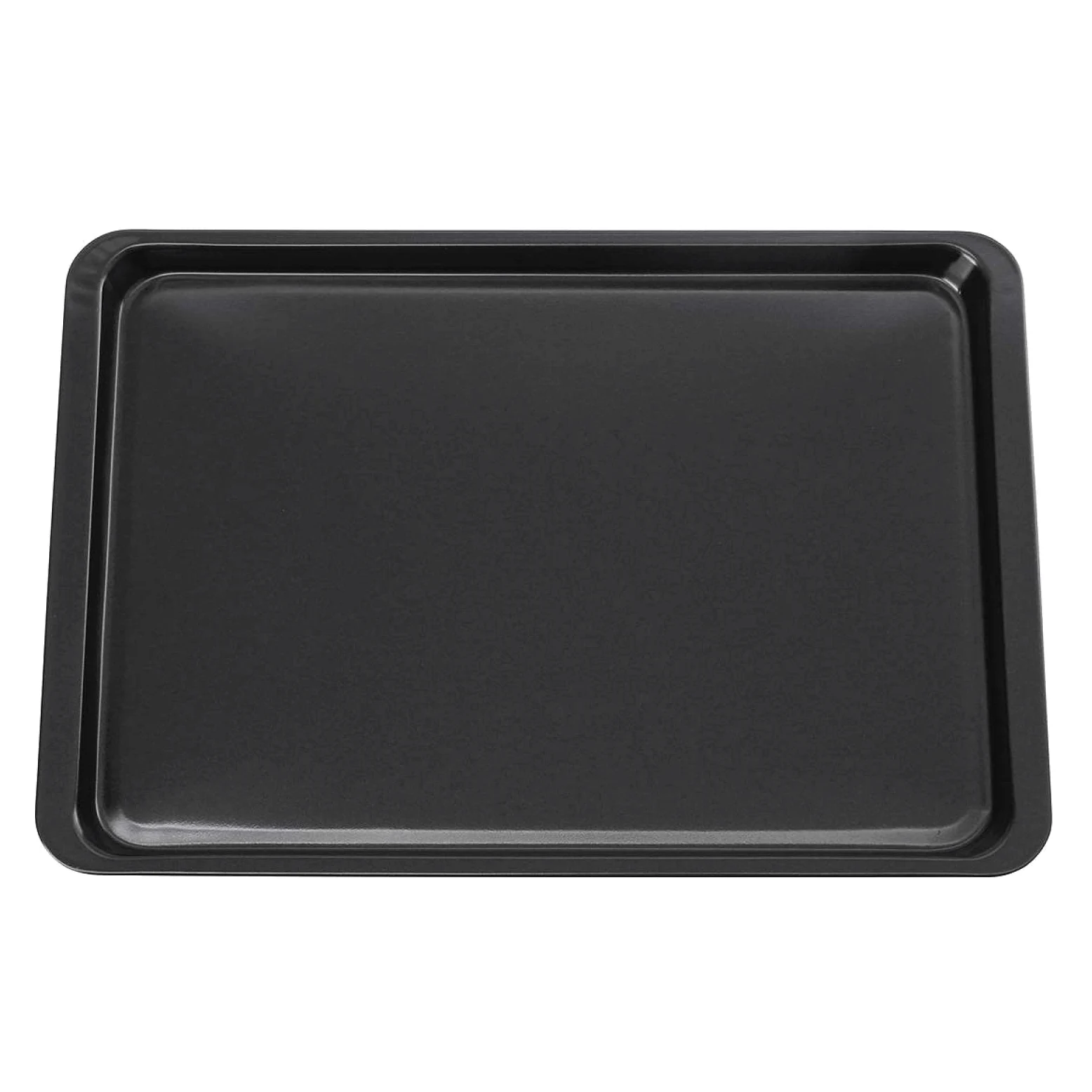 Bandeja para hornear de metal rectangular de acero al carbono antiadherente bandeja para hornear pan bandeja para hornear horno negro bandeja para hornear DIY sartenes para hornear 14 pulgadas