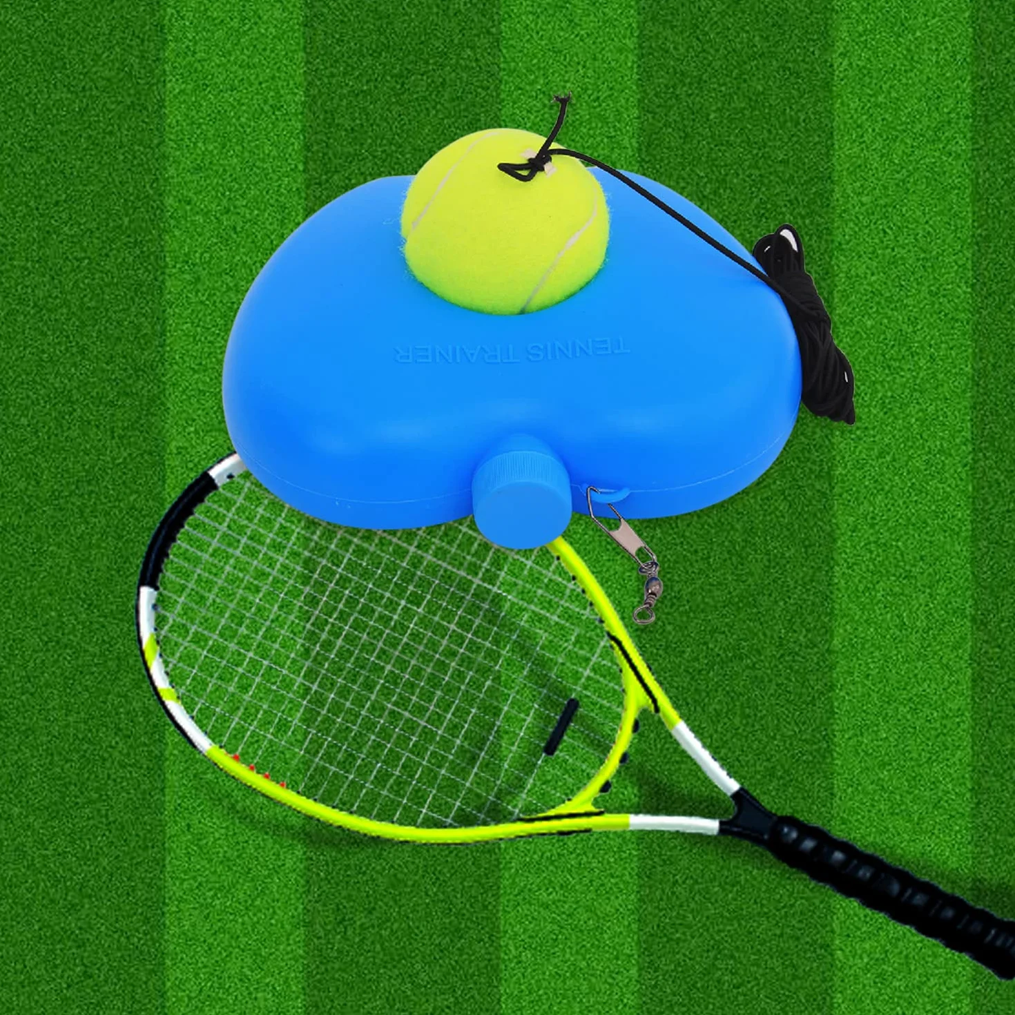 2Pcs Entrenador de Tenis de Mesa Entrenamiento Tenis con Cuerda Elástica de Goma Herramienta Práctica Pelota autopráctica de Tenis para Entrenamiento Niños Adultos Jugador