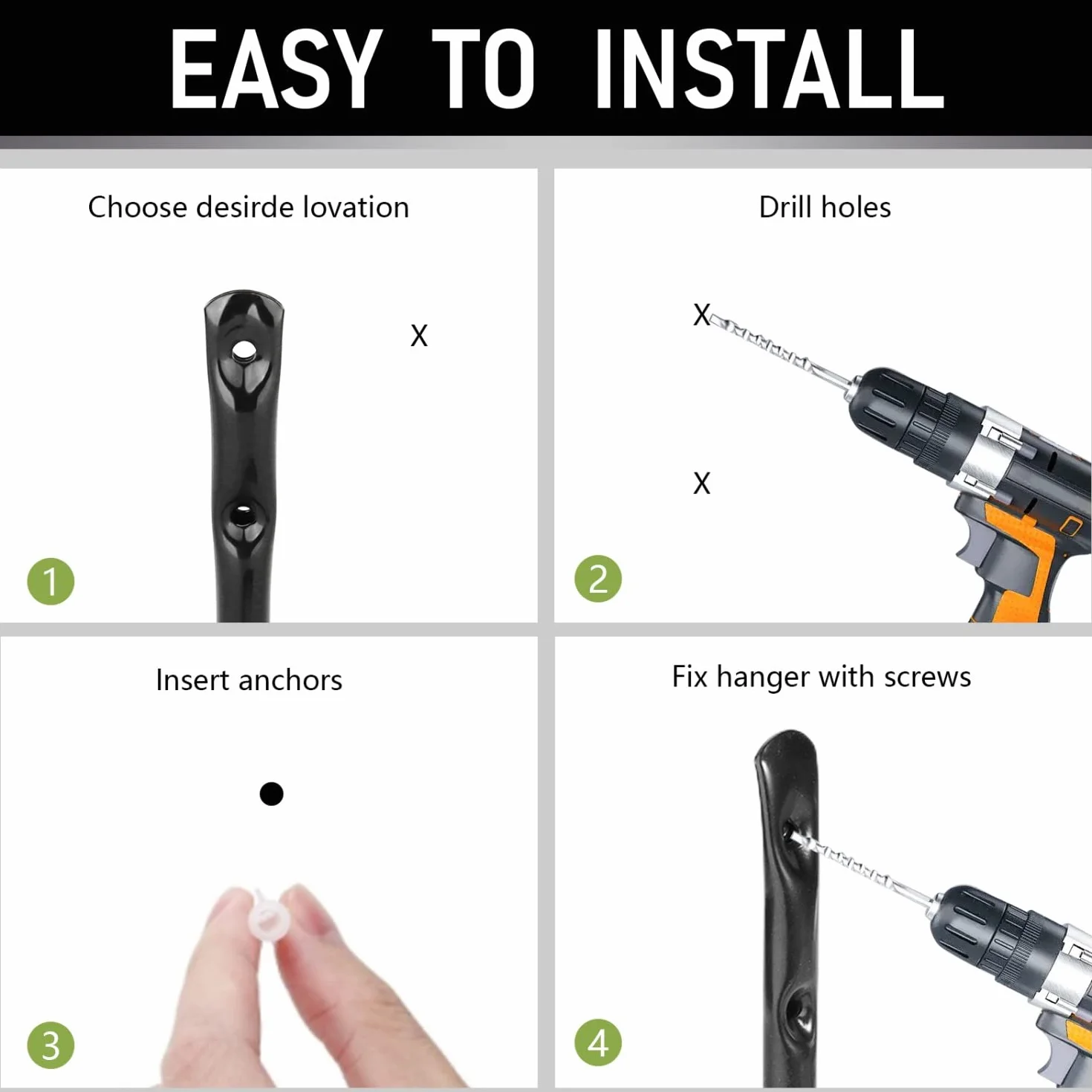 Ganchos para Kayak de Garaje, 4 Rack de Pared para Almacenamiento Interior y Exterior