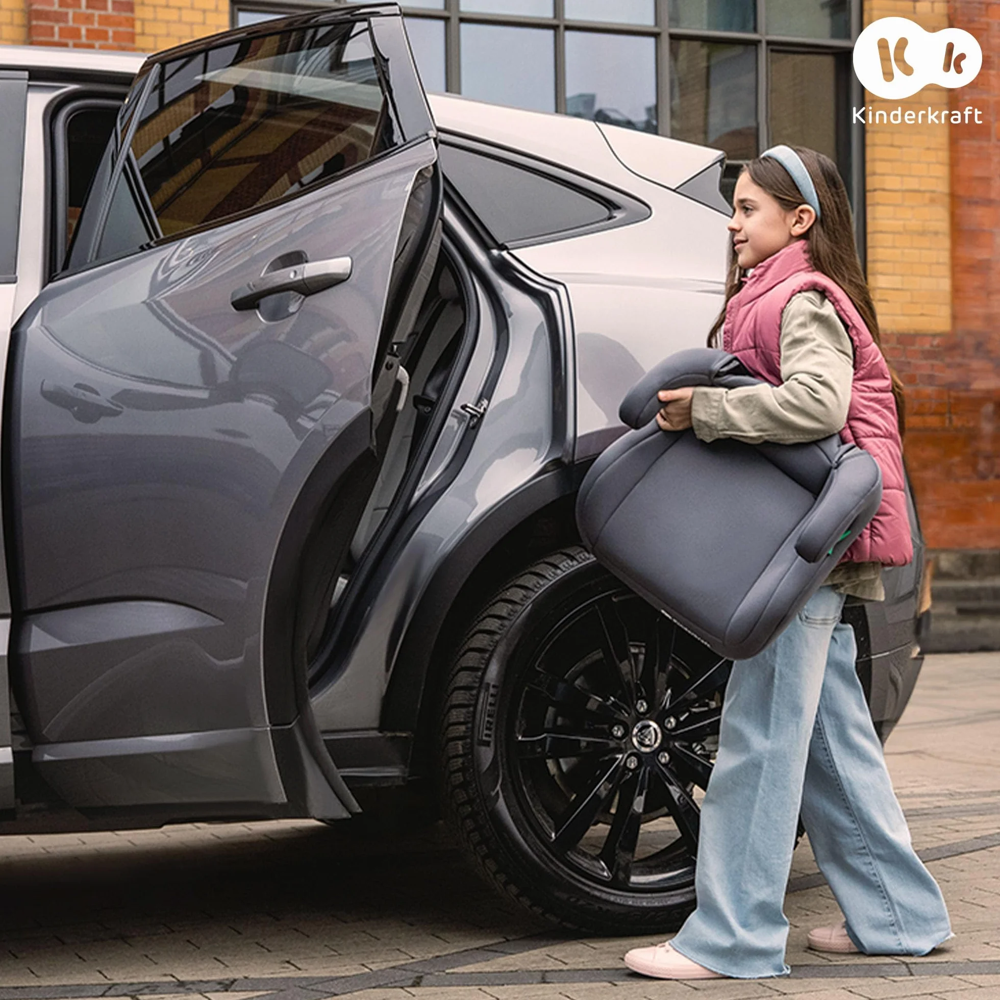 Kinderkraft I-SPARK Silla de coche i-Size Grupo 2/3 100-150 cm 15-36 kg 4,85 kg Negro
