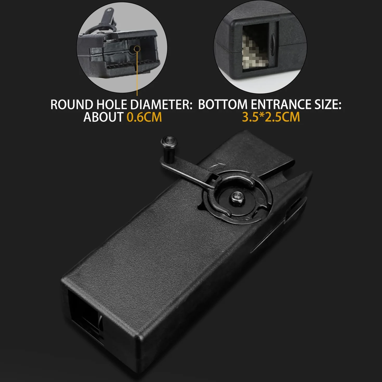Airsoft Speed Loader 1000 Rondas Manivela BBS Cargador M4 Quick Loader Cargador Rápido 6 MM Tactical Magazine Pouch