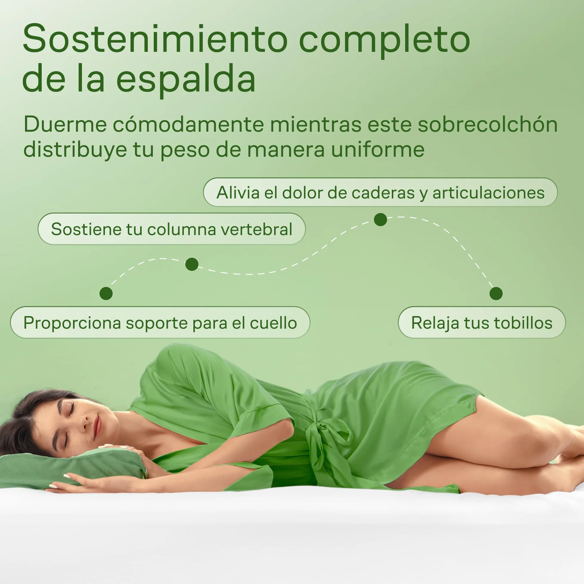Niagara Sobrecolchón de bambú | Topper para colchón 135 x 190 cm | Grosor 2.5 cm | Refrescante, Transpirable para aliviar el Dolor de Espalda, Bolsillos Profundos para colchones de 20-50 cm