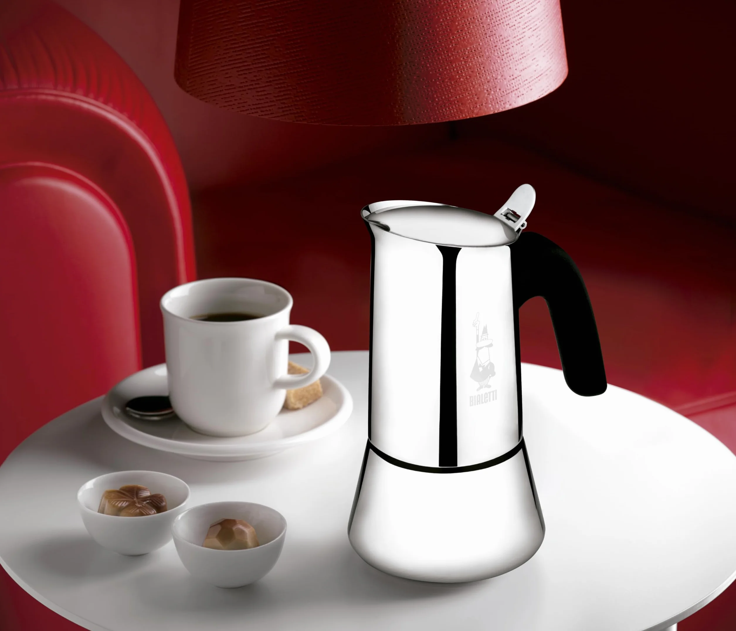 Bialetti Venus Caffettiera in Acciaio Inox, Adatta all'Induzione, Inossidabile, Argento, 6 Tazze