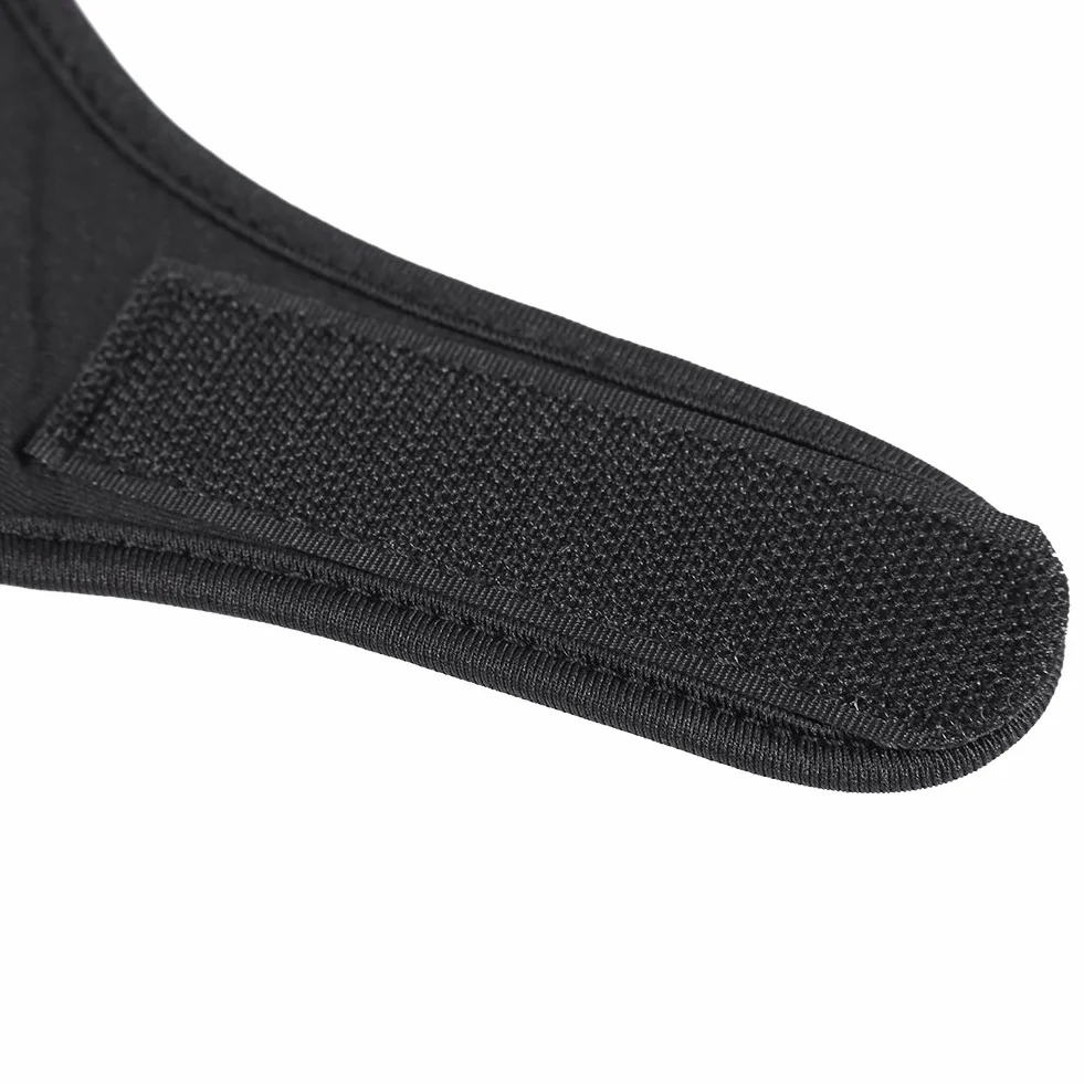 Dioche Guantes para Pesca Dedo, Guante Elástico Negro Cómodo de Banda del Dedo Índice