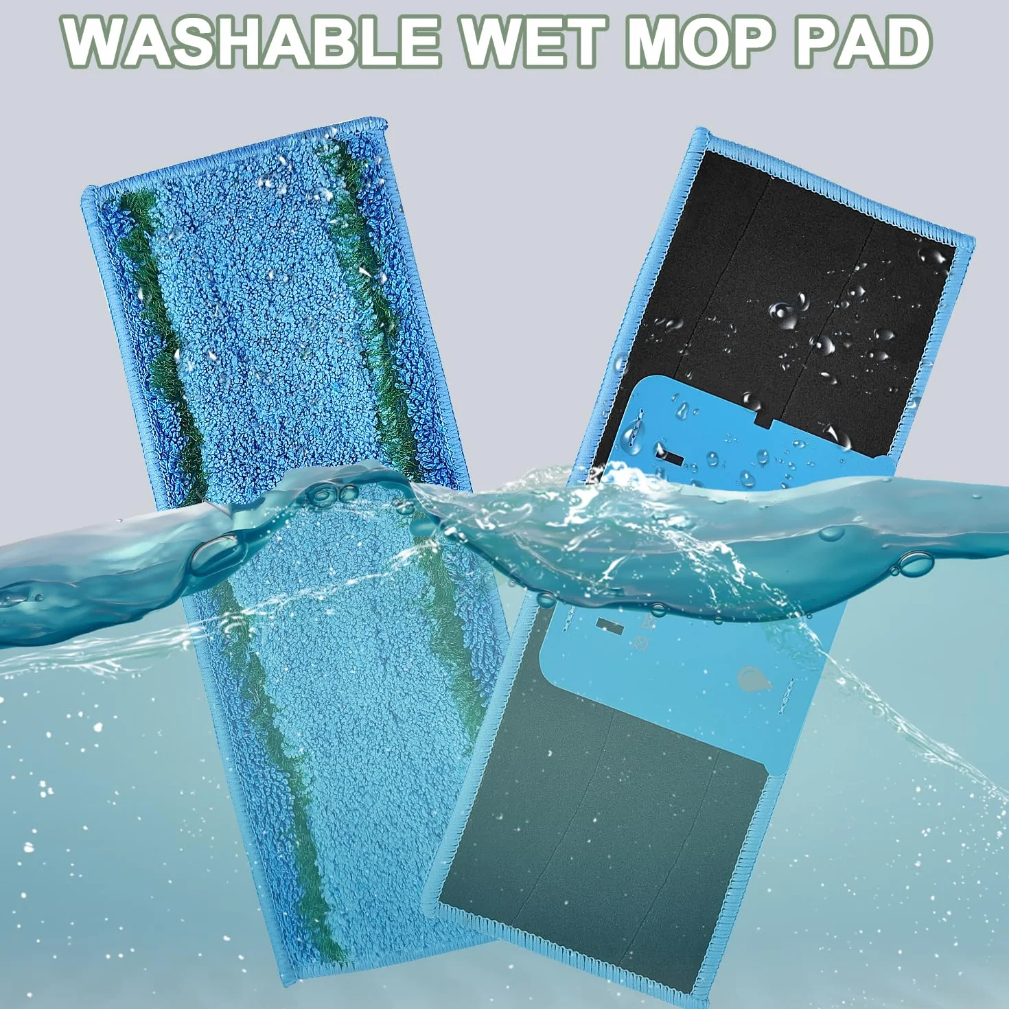 10 Piezas PañOs De Recambio Mopa Lavables para Braava Jet M6, Almohadillas De Mopa En Microfibre RéUtilisables, HúMedas Toallitas De Limpieza pour Diferentes Suelos