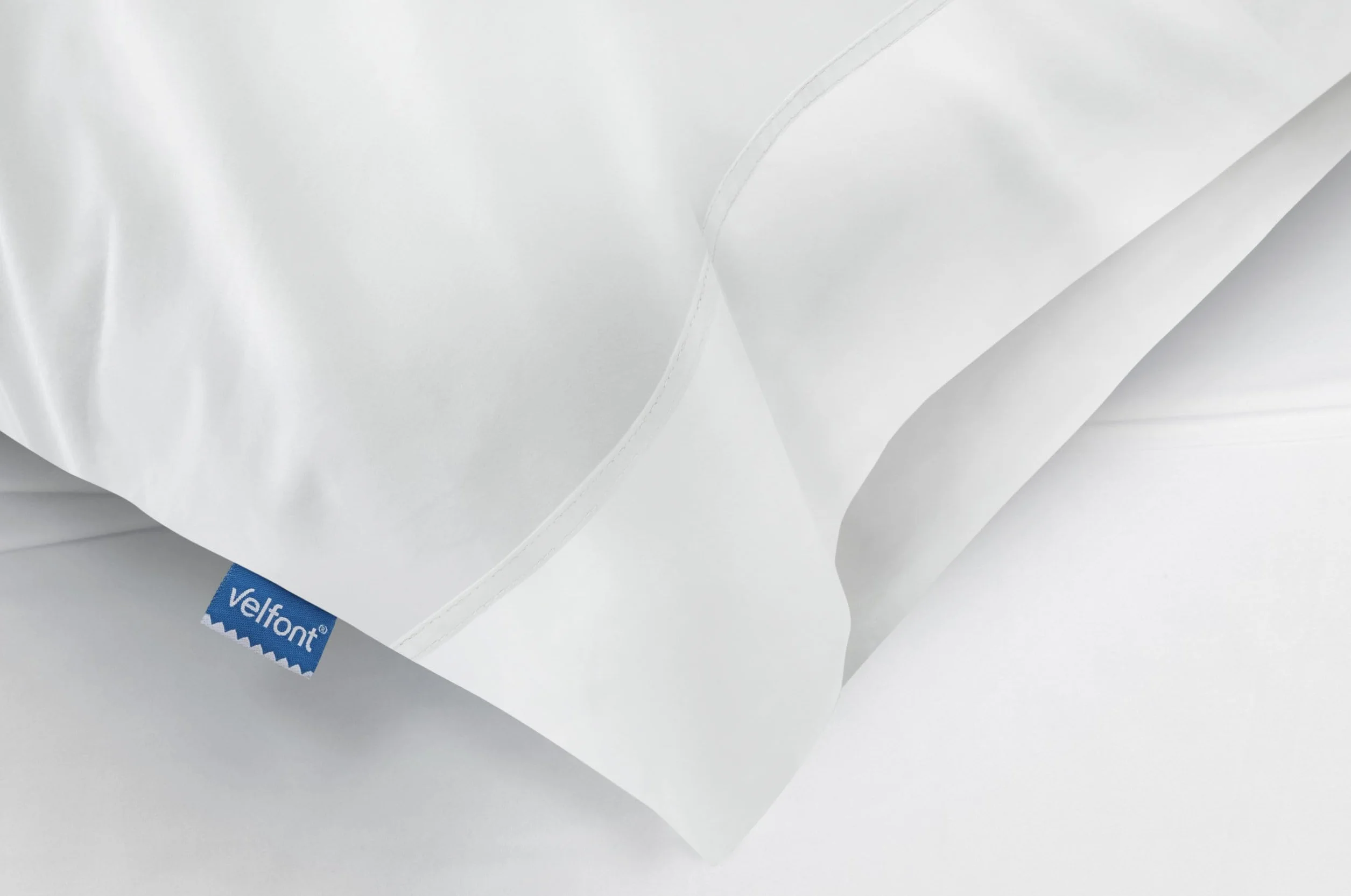 Velfont Funda de Almohada Exterior Fresh de Algodón 100%, Sensación Refrescante Mentol, Tecnología Termo-reguladora, (90 cm)