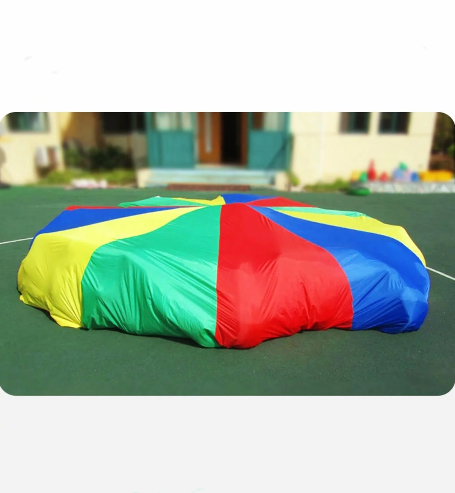 Paracaídas de Color Arcoiris Juego para Niños Actividades Deportivas (3m)