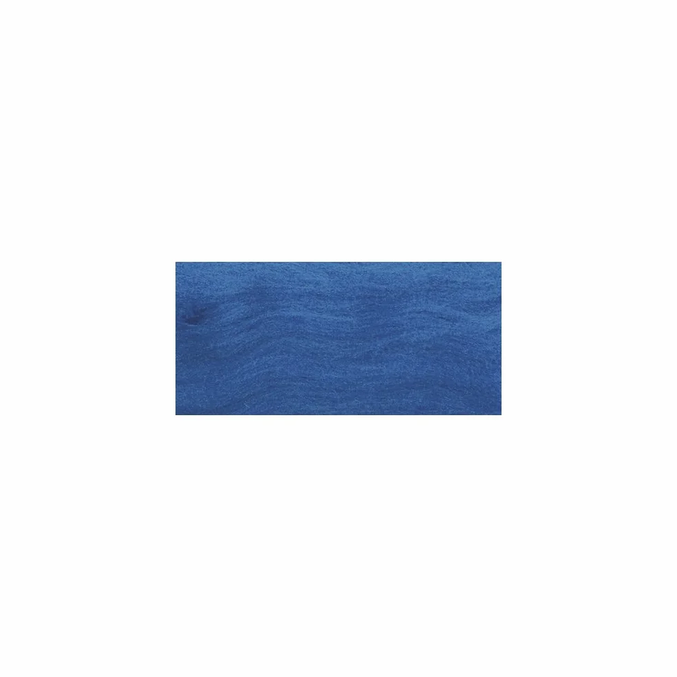 Rayher 5360008 Lana Pura Virgen, Fieltro de Lana, con Peine, Bolsa de 50 g, Color Azul Claro