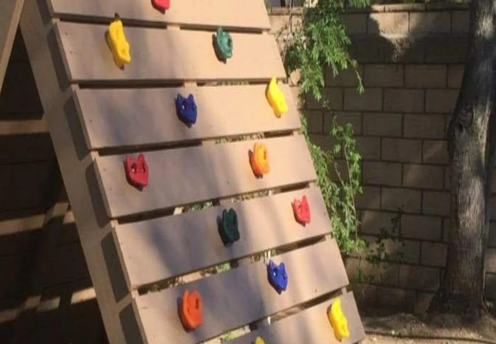 KINSPORY Escalada de Roca para niños con 2 Asas Azules, Material de fijación Incluido
