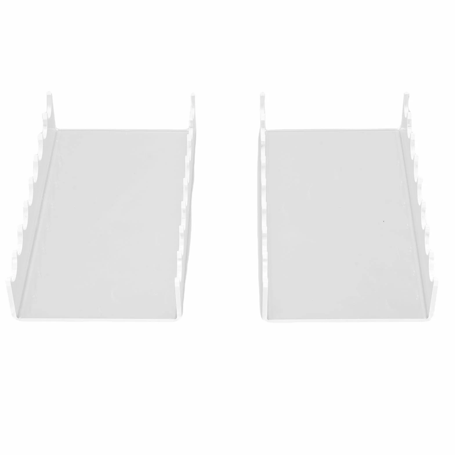 Porta Brochas de Maquillaje 2 Piezas, Organizador Horizontal Acrílico Transparente para Brochas de Maquillaje Pinceles de Pintura, Soporte de Secado y Almacenamiento Acces