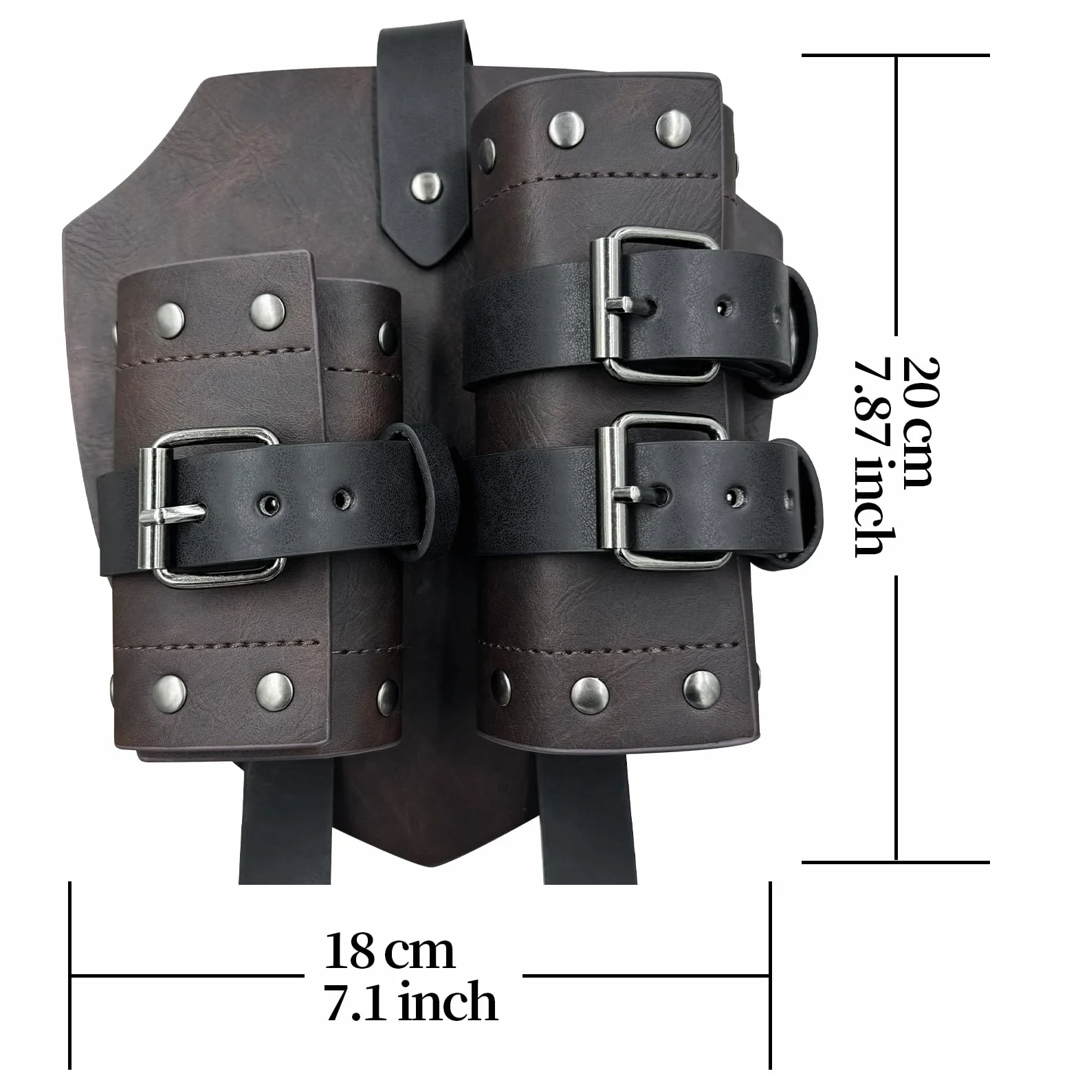 HiiFeuer Espada medieval funda ajustable cuero imitación espalda Mercenary