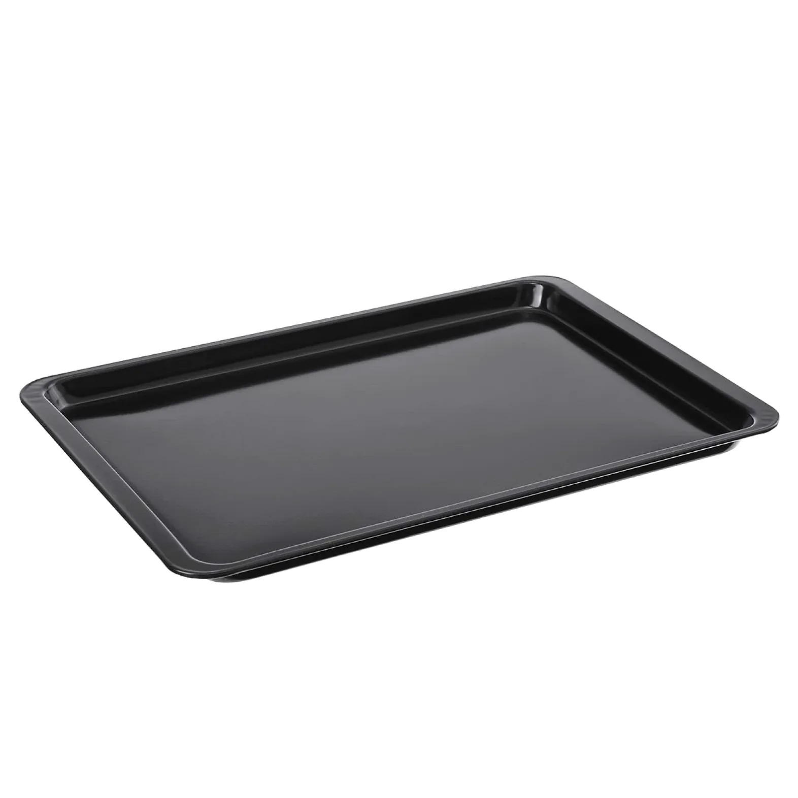 Bandeja para hornear de metal rectangular de acero al carbono antiadherente bandeja para hornear pan bandeja para hornear horno negro bandeja para hornear DIY sartenes para hornear 14 pulgadas
