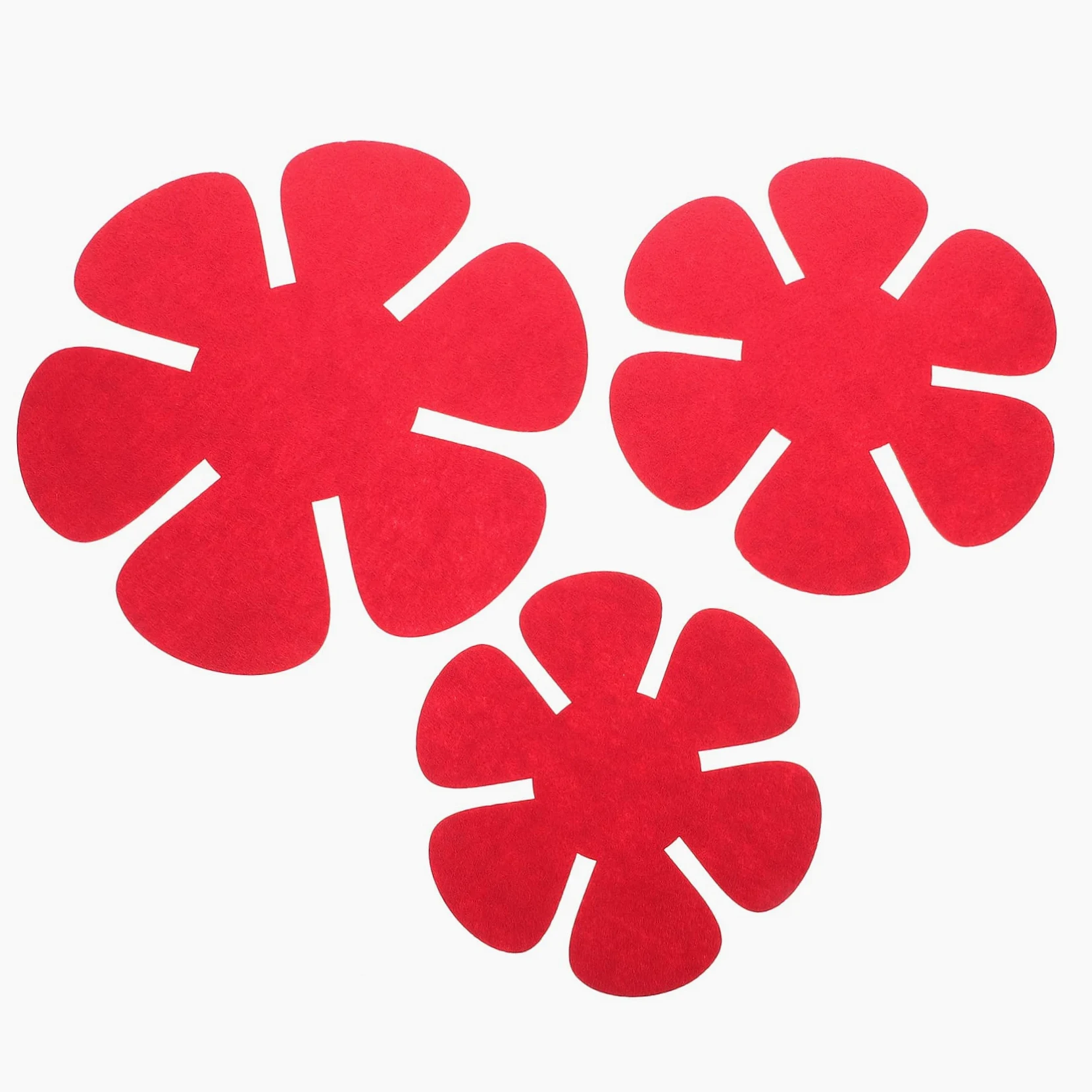 Protectores de Sartenes 12 Piezas de Tejido No Tejido Rojo | Antiadherentes, para Cocina y Traslado, Ayuda a Evitar Golpes y Desconchados, Formato Moderno