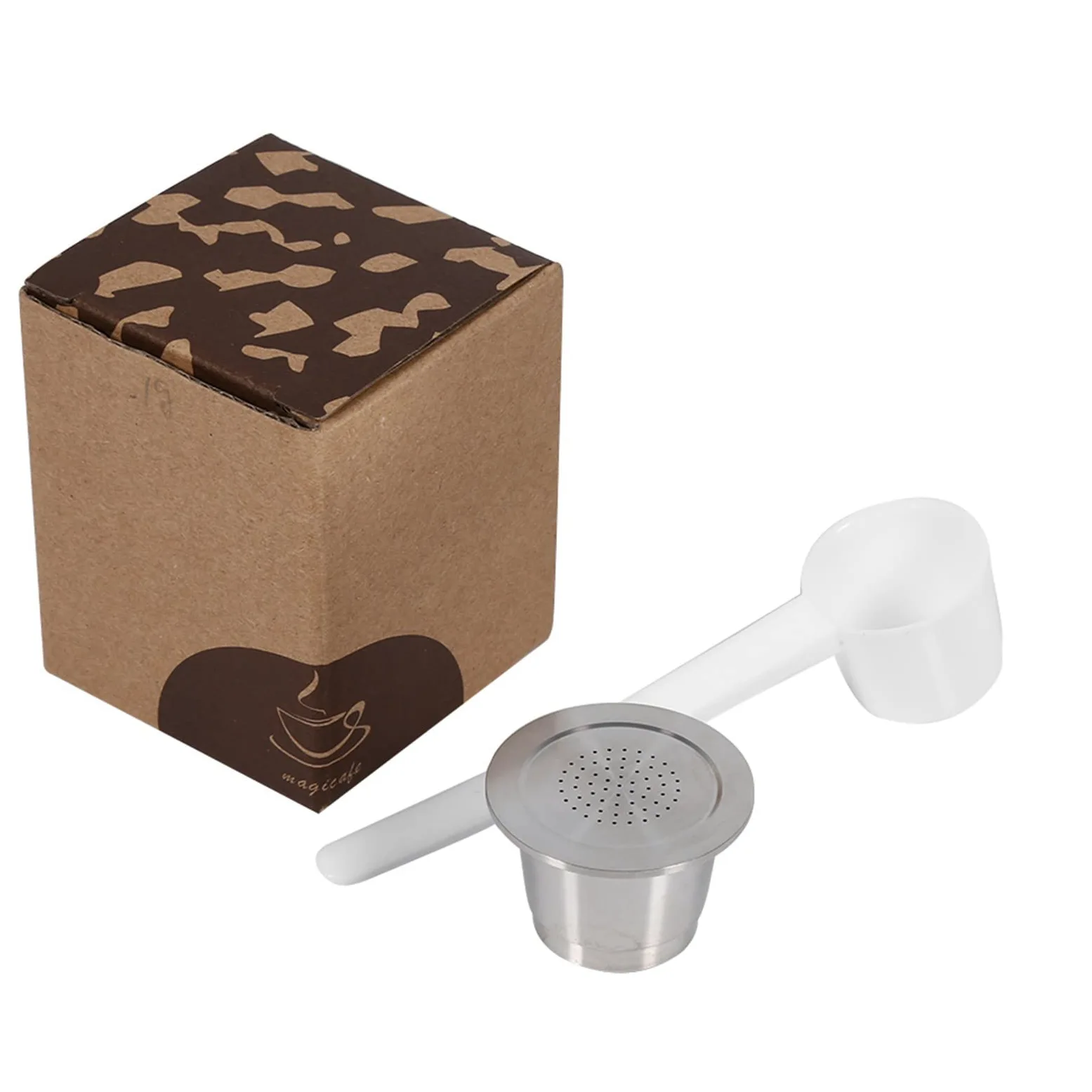 Máquina de Cápsulas café, Material Cápsula Acero Inoxidable para Filtros Reutilizables, 2 uds.