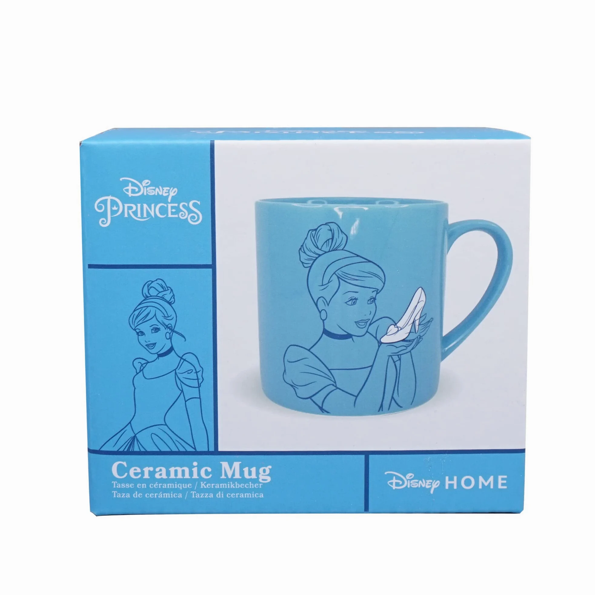 Disney Taza de Cenicienta – Taza en caja – 325 ml – Apto para lavavajillas y microondas Princesa Cenicienta Regalos