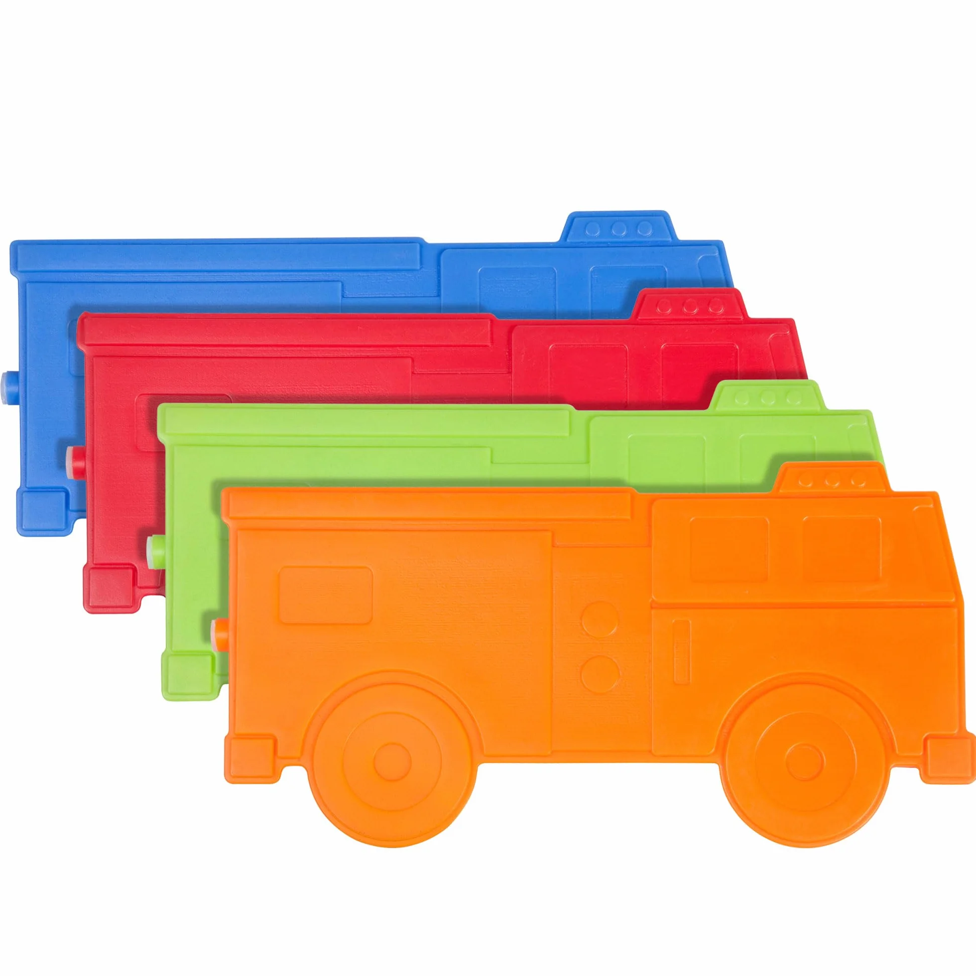 Wildkin Paquetes de hielo para niños (4 paquetes) para niños y niñas, perfectos para guardería y preescolar, paquetes de hielo delgados y reutilizables, mantiene los almuerzos frescos y frescos para