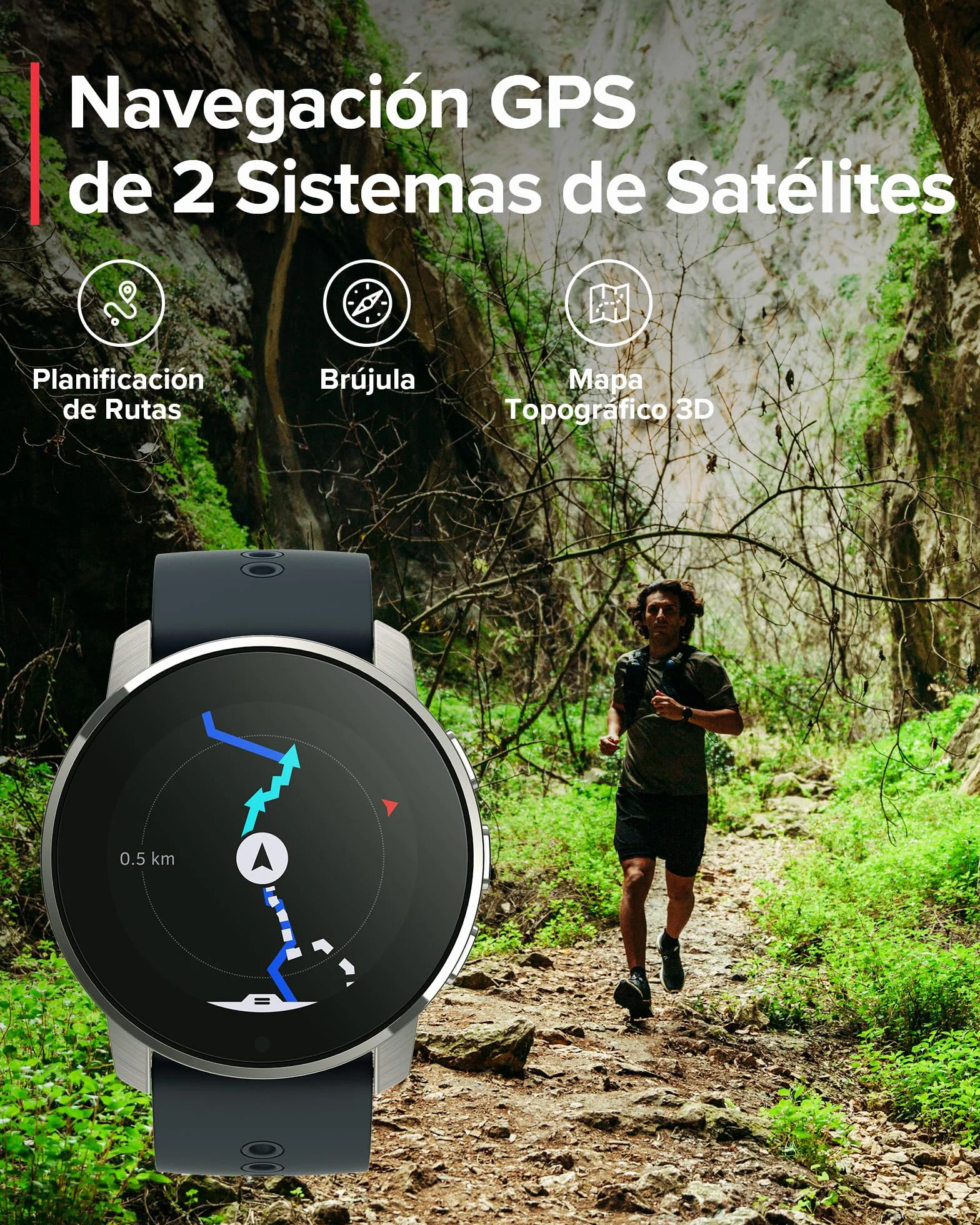 Suunto 9 Peak Reloj deportivo GPS batería larga duración medición frecuencia cardiaca muñeca