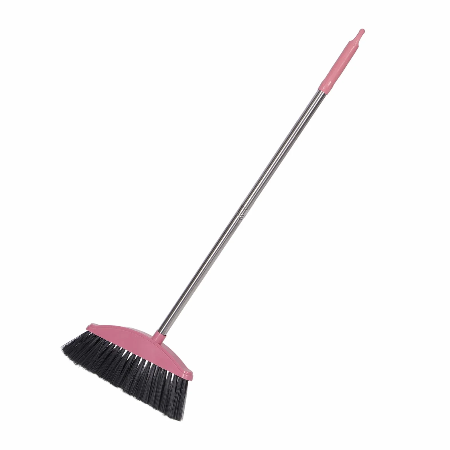 iplusmile Escoba de Acero Inoxidable Cerdas Densas y Mango Aleatorio para Limpieza Fácil de Polvo y Escombros en Baños y Garajes, Herramienta Duradera para Pisos Varios estilos