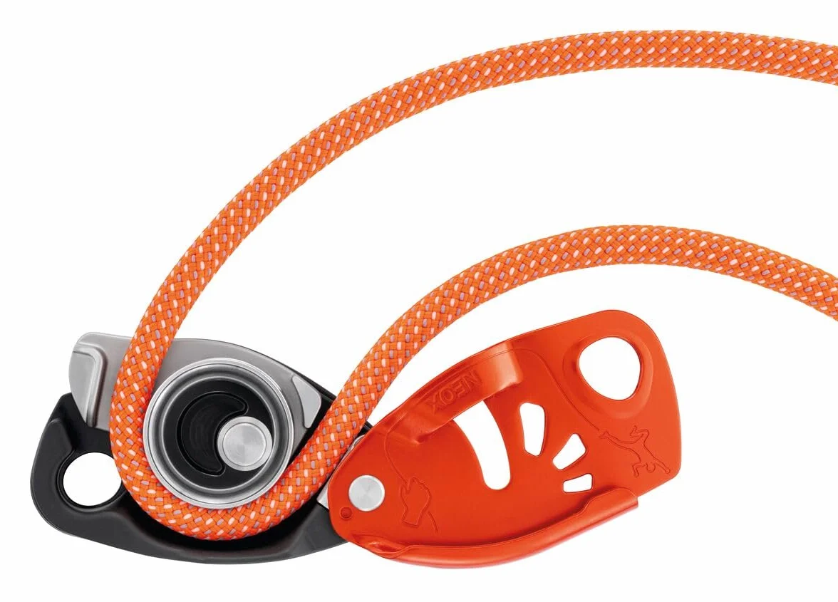 PETZL NEOX Dispositivo de aseguramiento con Bloqueo asistido por Leva