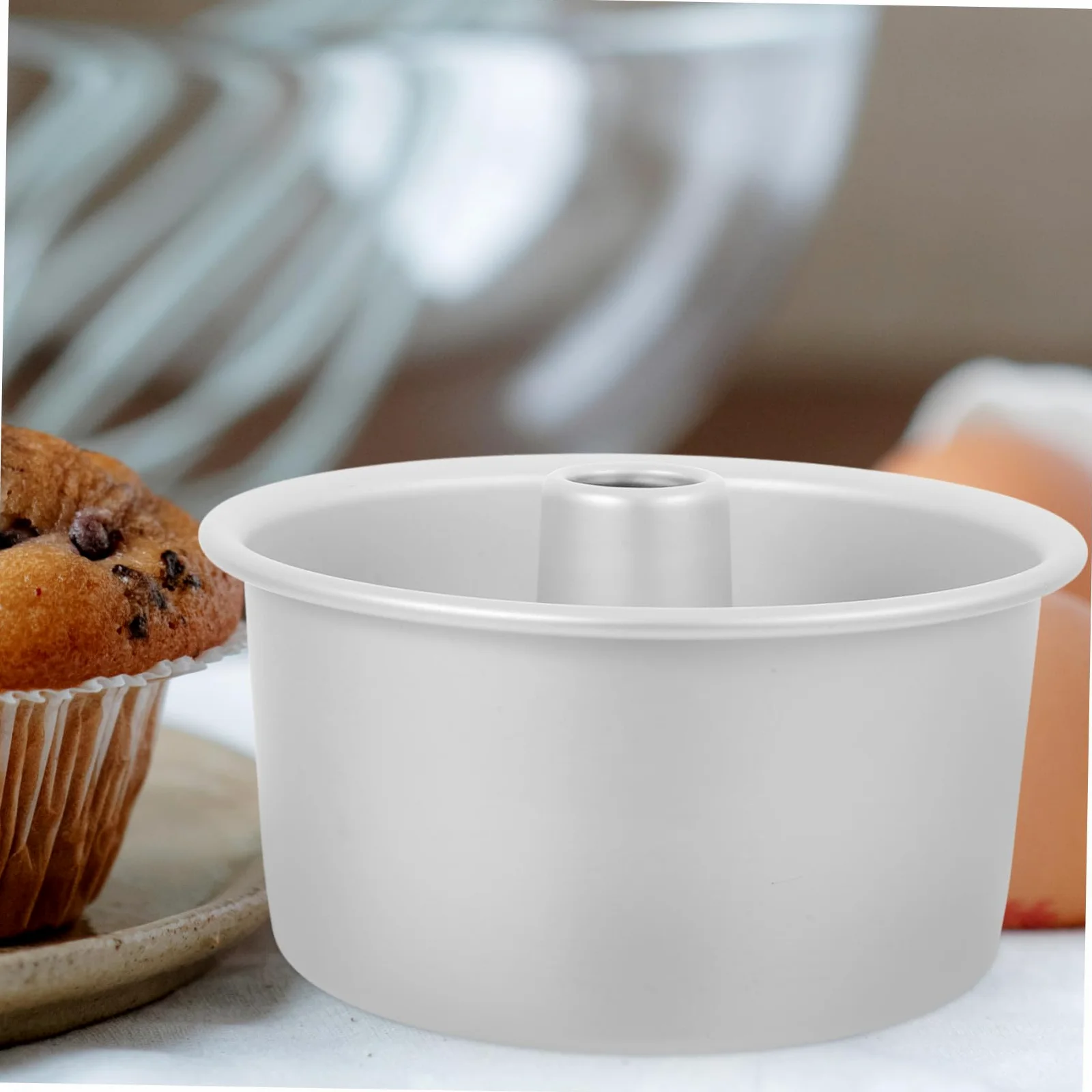 Molde Redondo para Pastel de Aluminio con Desmontable Antiadherente Distribución Uniforme de Calor para Hornear Tartas y Mousse