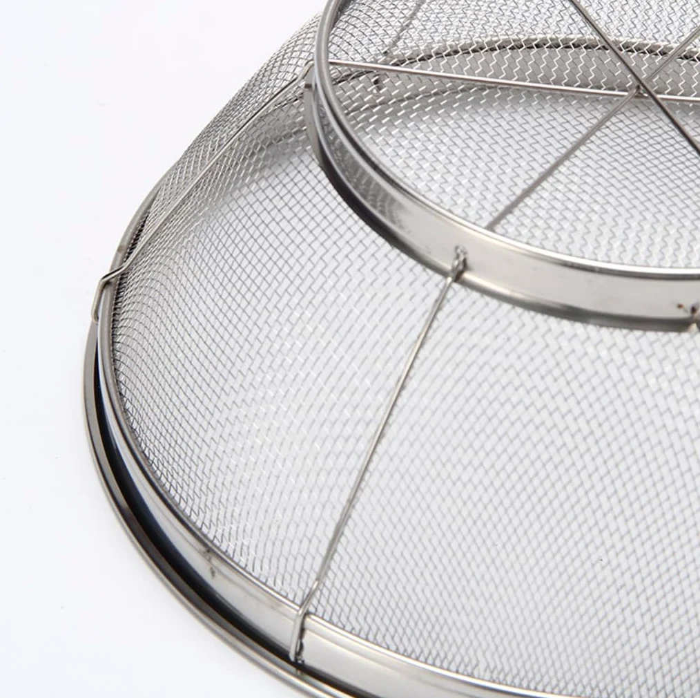 Colador de Malla de Acero Inoxidable - Colador de Cocina Anidado | Malla fina duradera, tamaños de 19-28 cm, multiusos