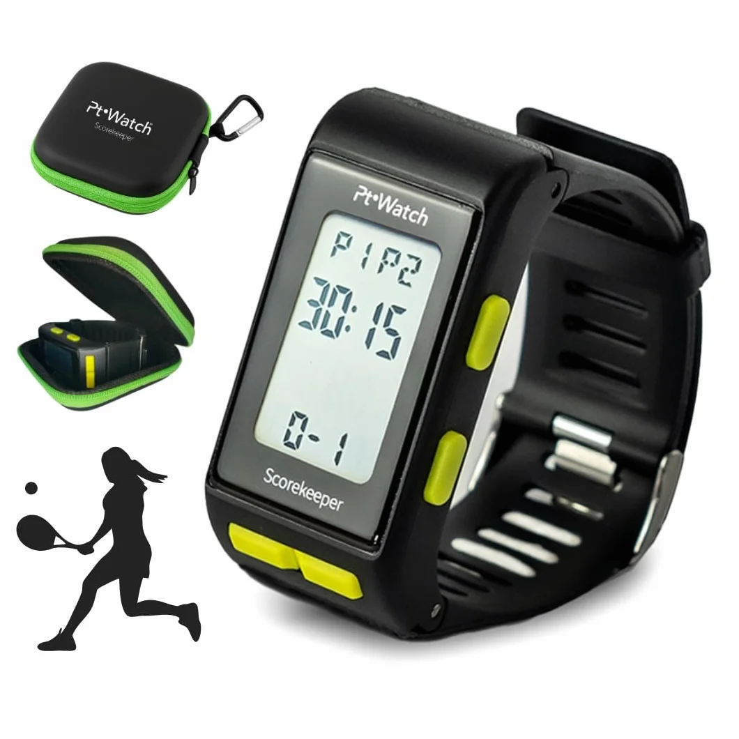 Reloj Contador de Puntos para Pádel y Tenis – Reloj Deportivo con Cronómetro y Alarma – Accesorios Padel Scorekeeper para Muñeca, Resistente al Agua