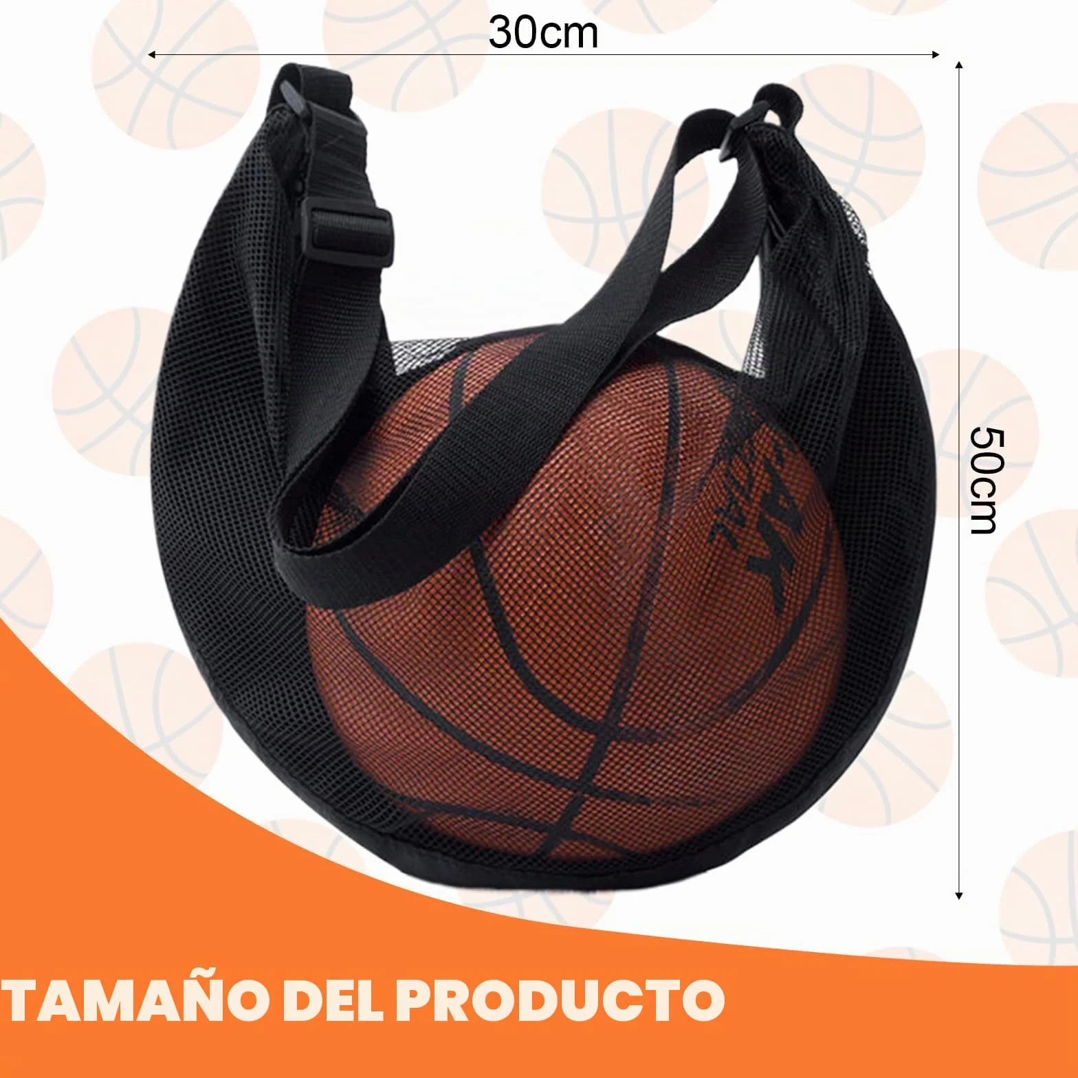 Guarda Pelotas Futbol Mochila Bolsa de Malla Deportiva Portátil para Deportes