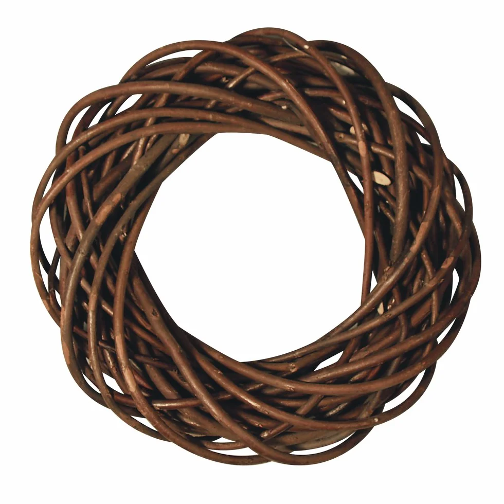 RAYHER 65008000 Corona de Mimbre Natural para Decorar. para Colgar en la Puerta o como Centro de Mesa. Diámetro 30 x 7 cm.